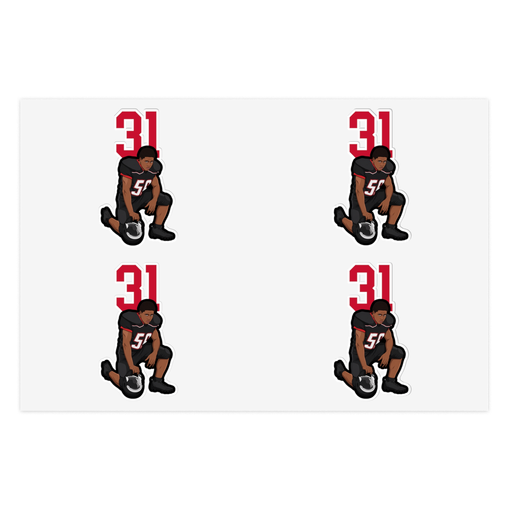 Sticker Sheet — character_number_top in Classic