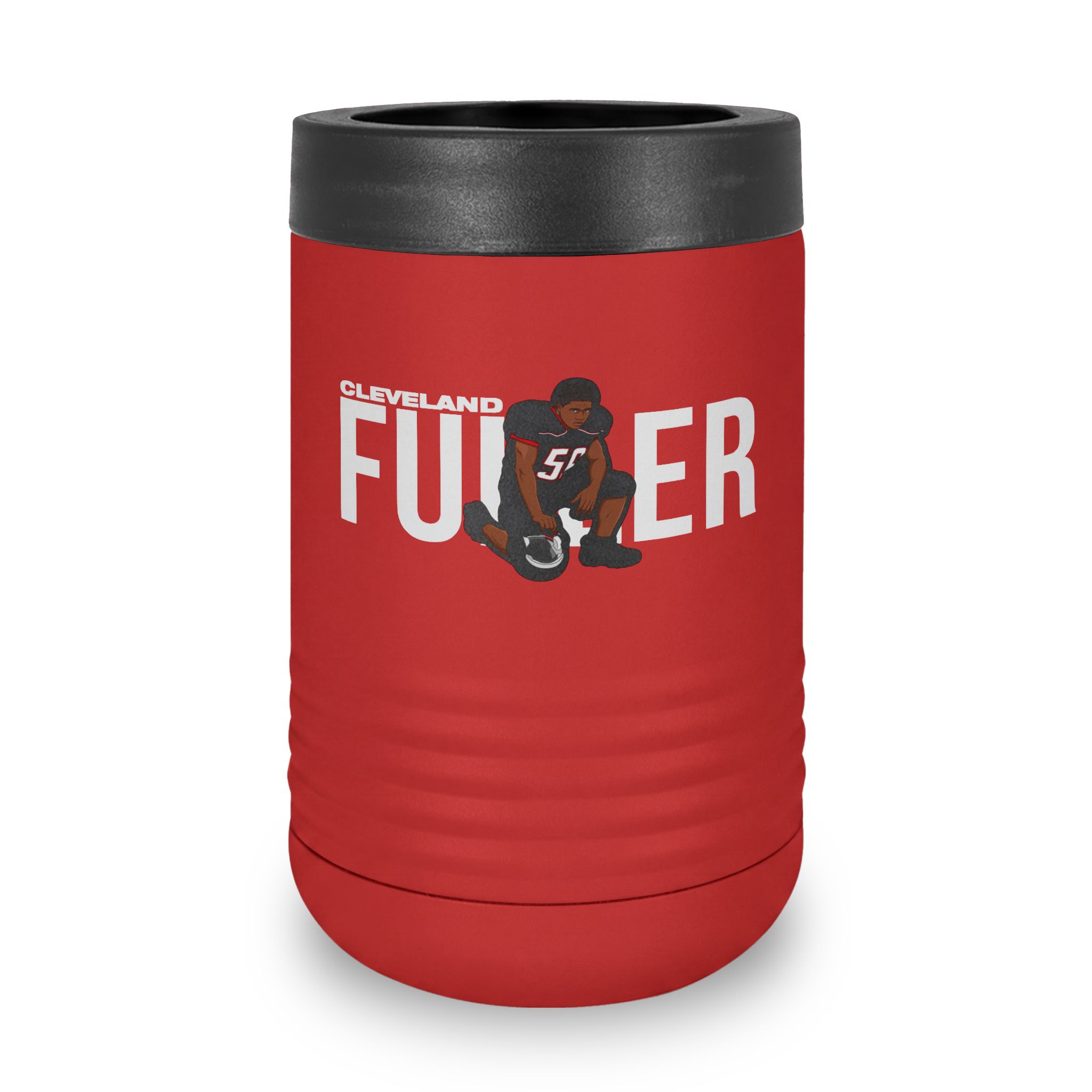 Stainless Can Cooler — character_player_name in Red