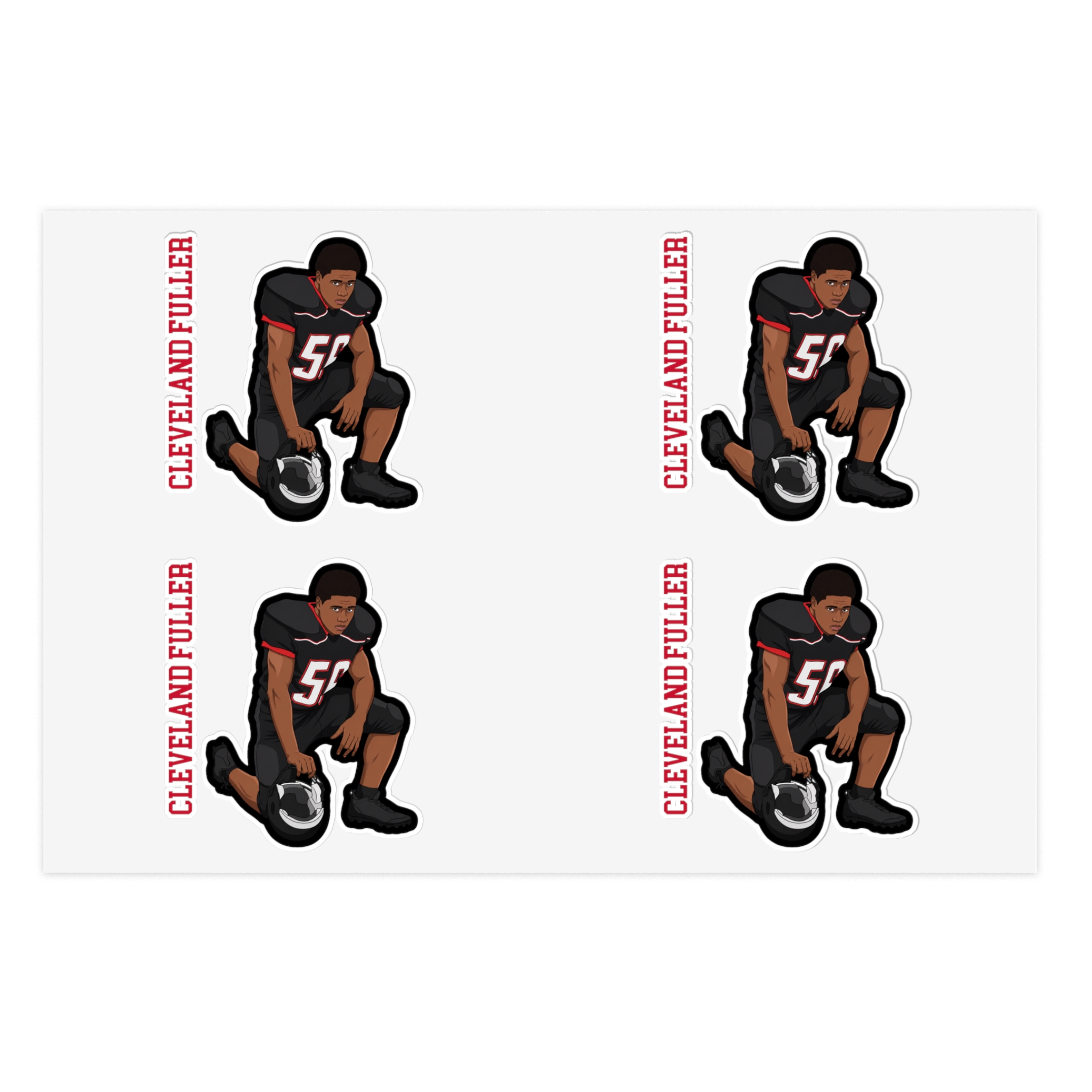 Sticker Sheet — character_name_vertical in Classic