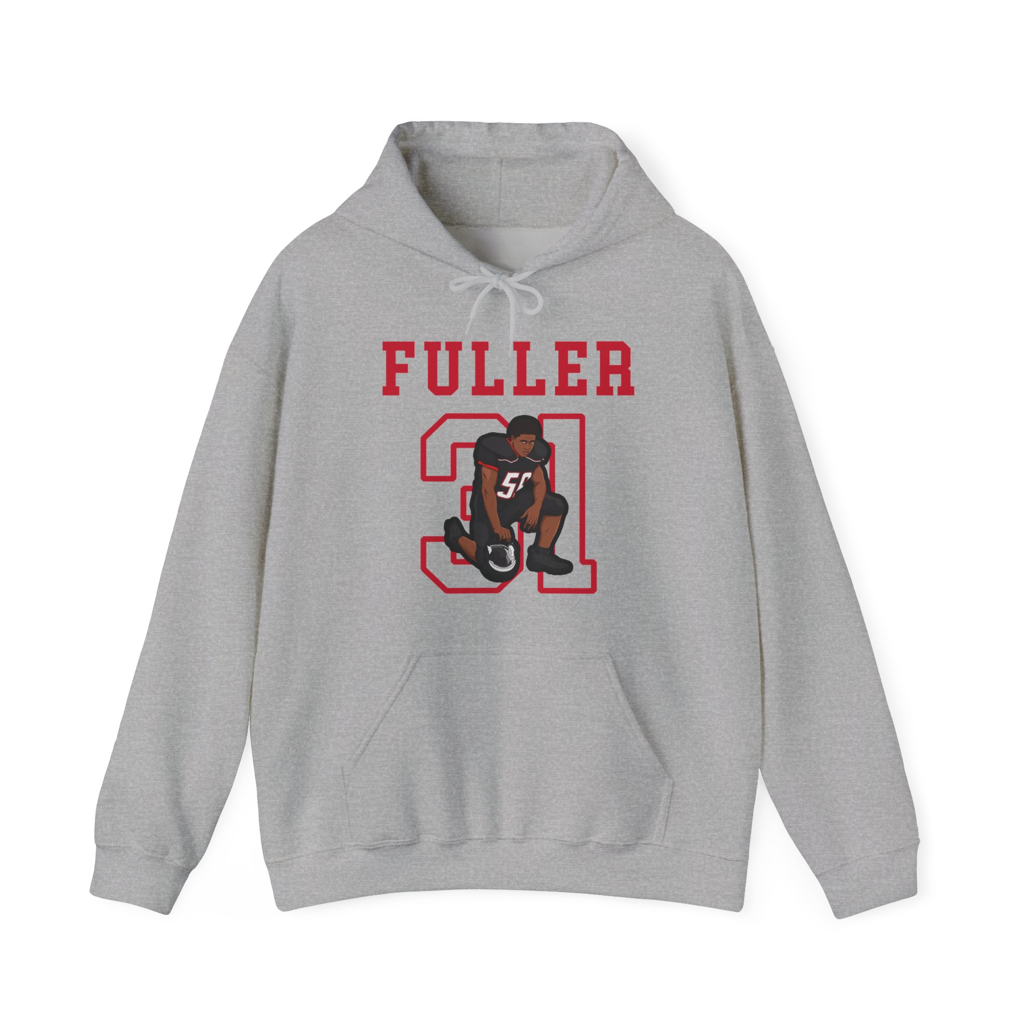 Hoodie — character_shirsey in Grey