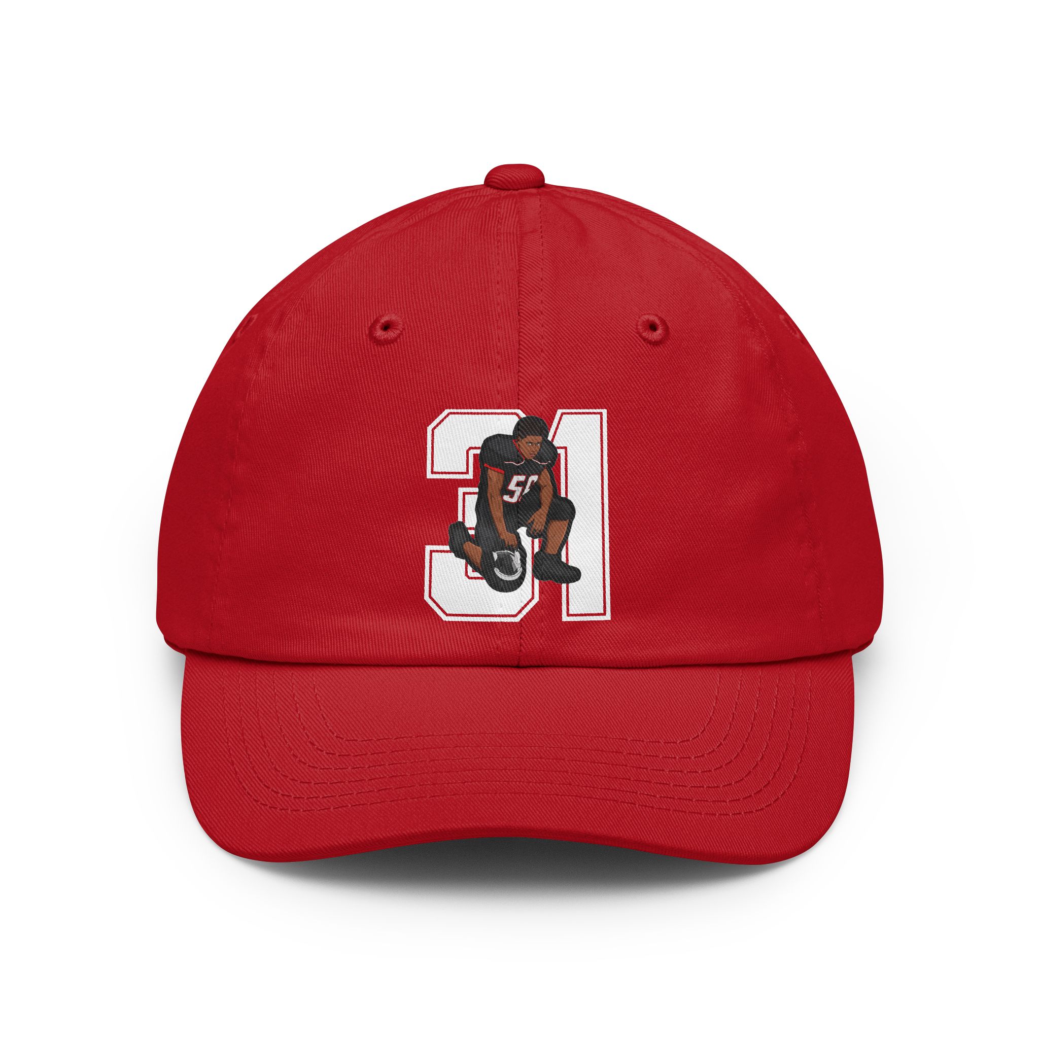 Classic Cap — character_number in Red