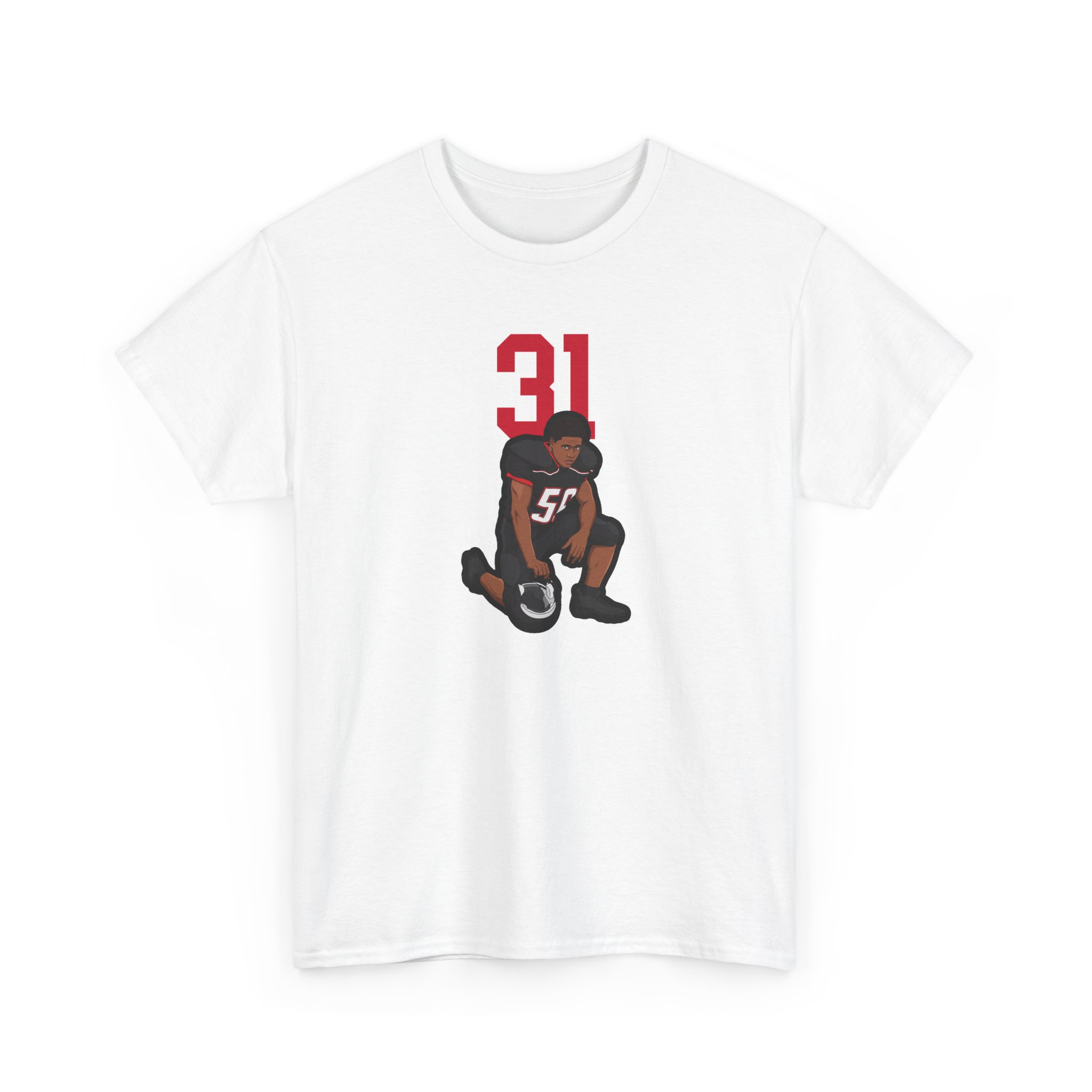 Tee — character_number_top in White