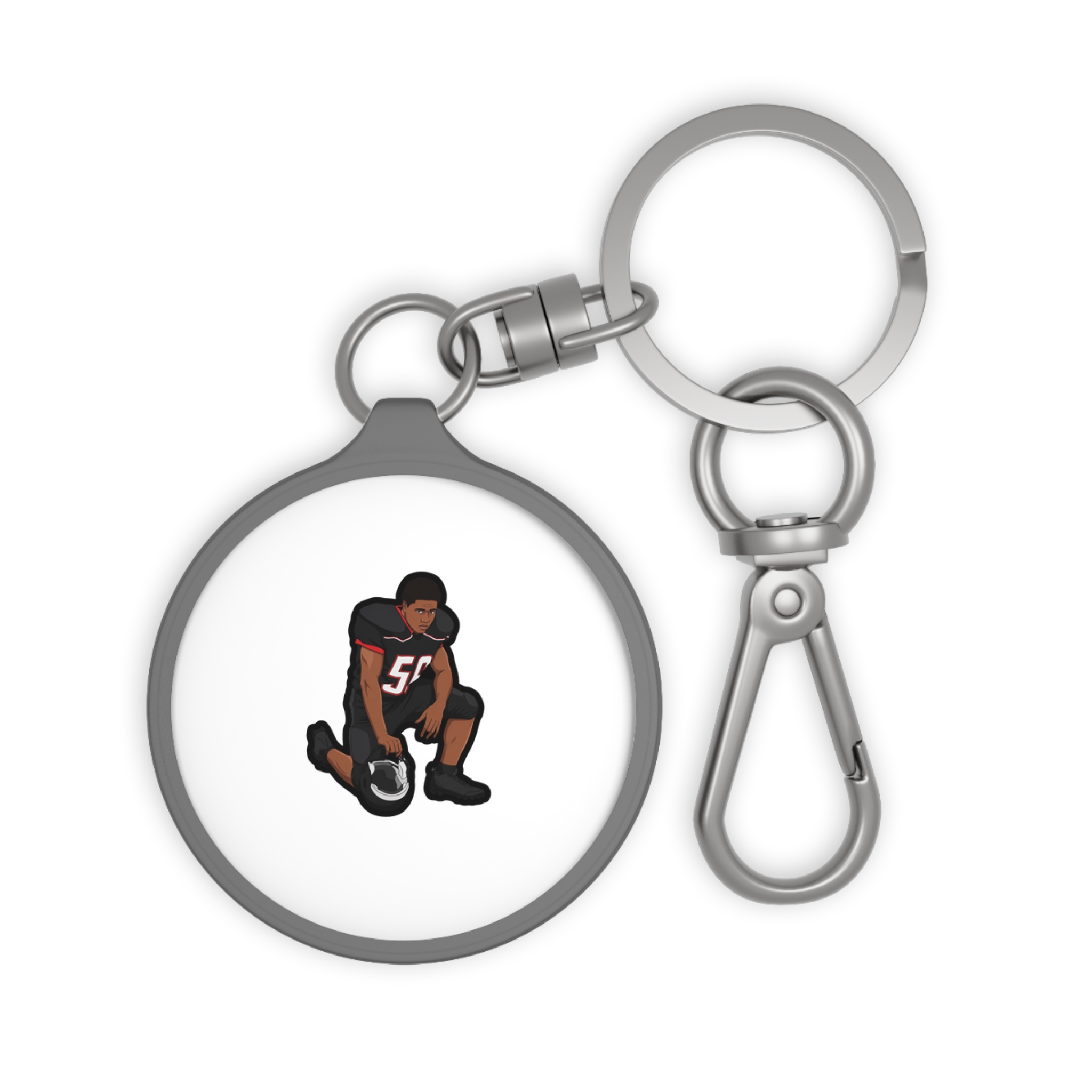 Keychain — character_number in Grey