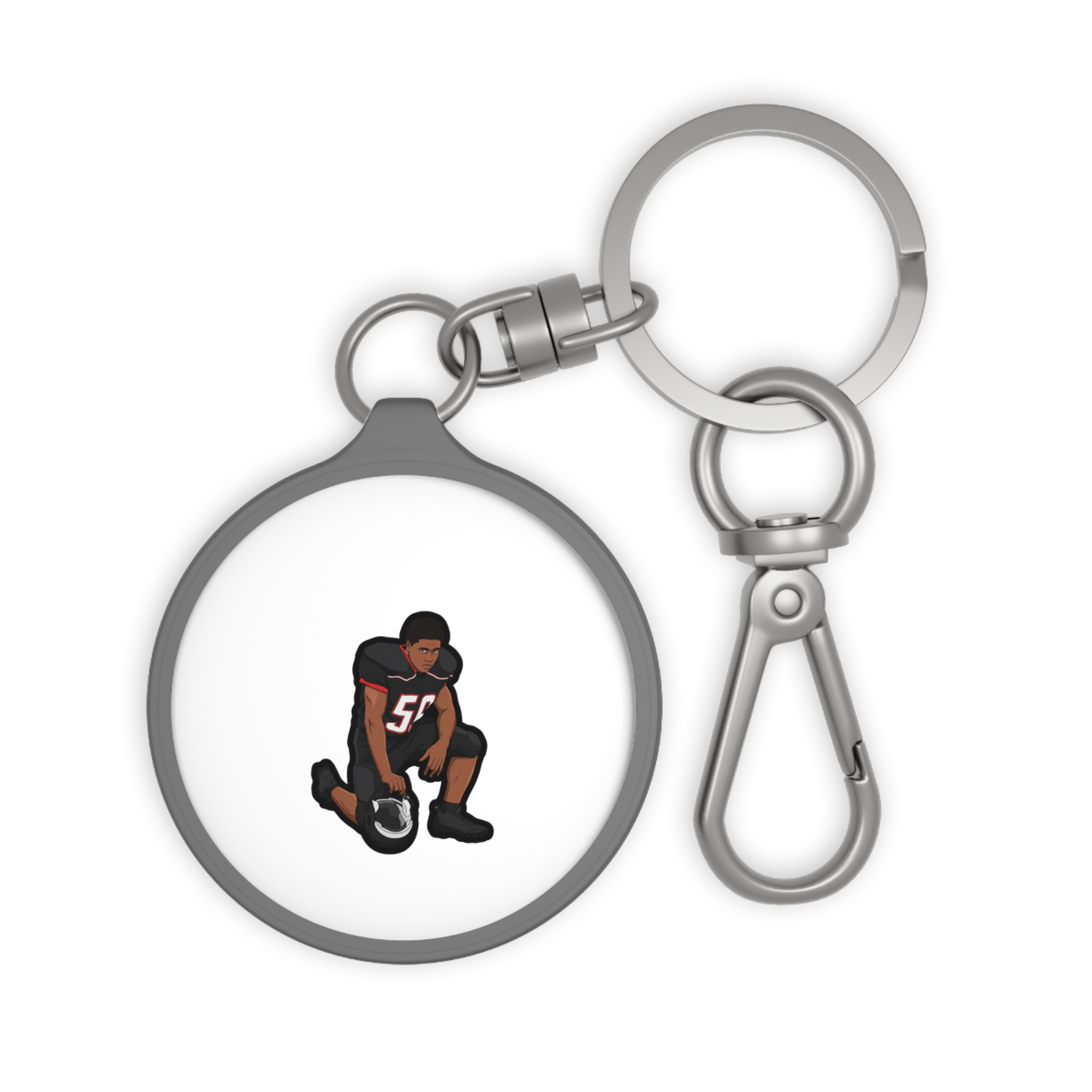 Keychain — character_name_arch in Grey