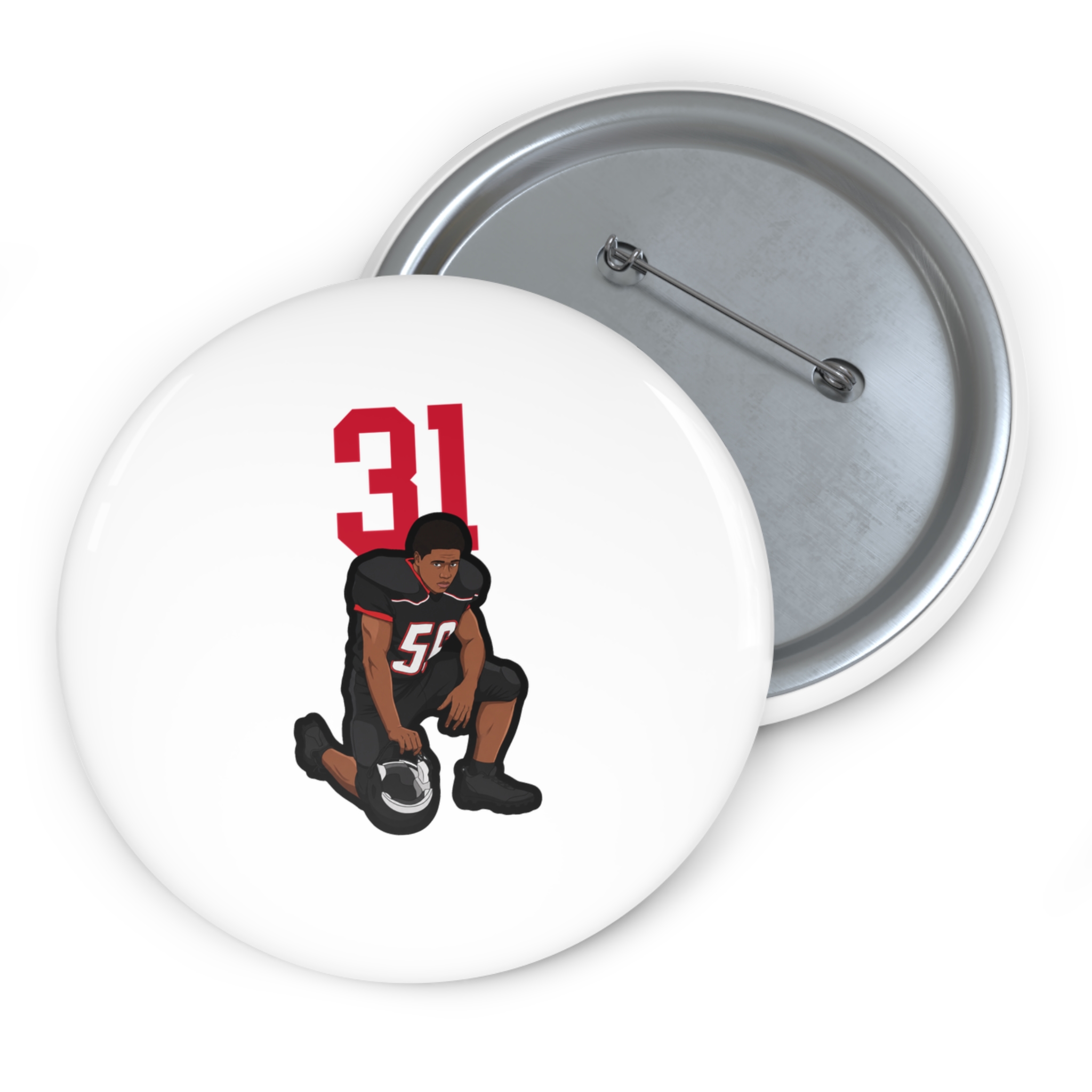Game Day Pin — character_number_top in Classic