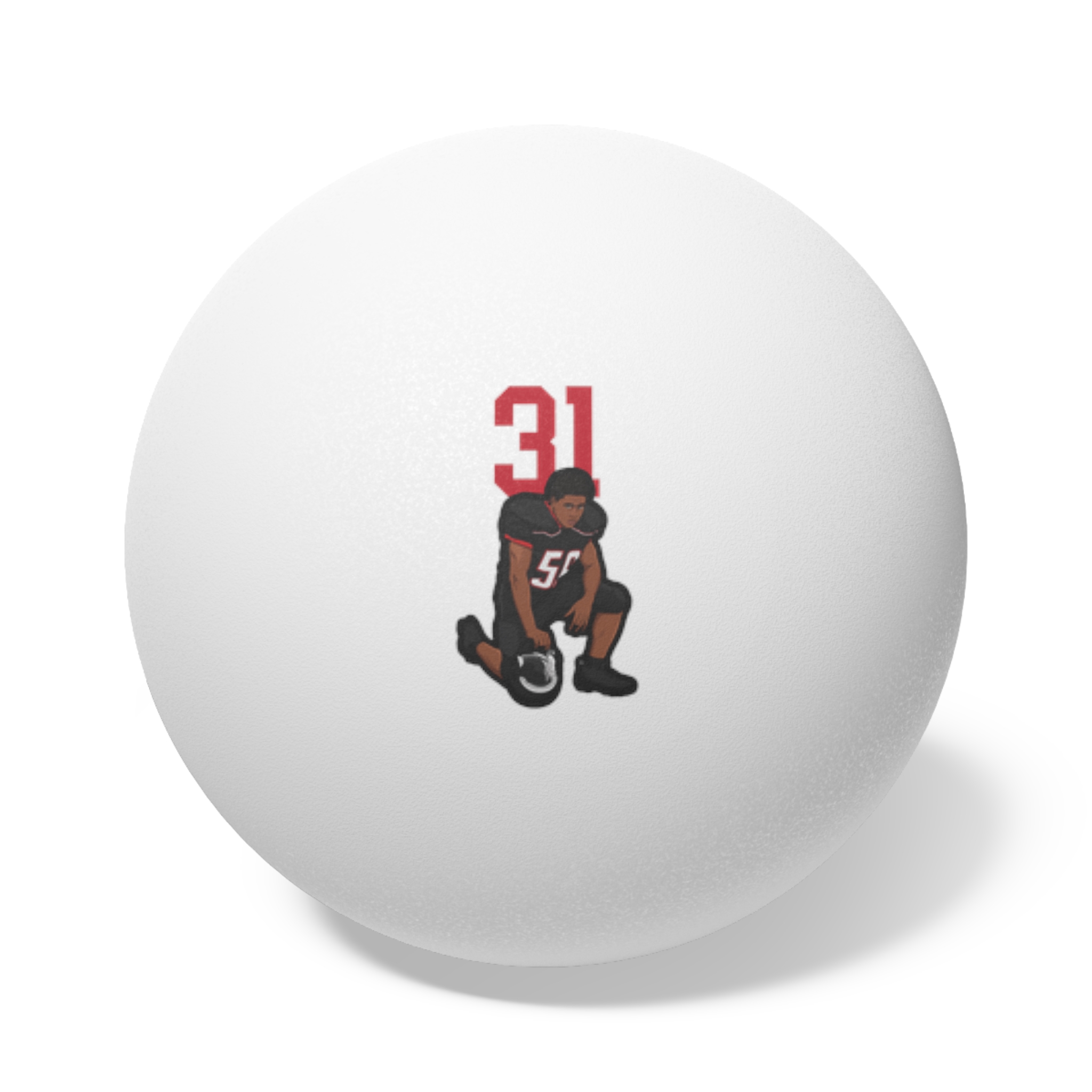 Ping Pong Balls, 6 pcs — character_number_top in White
