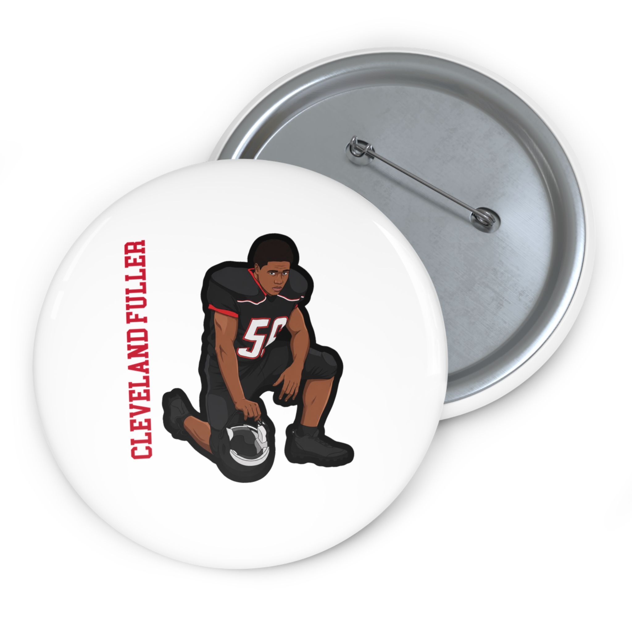 Game Day Pin — character_name_vertical in Classic