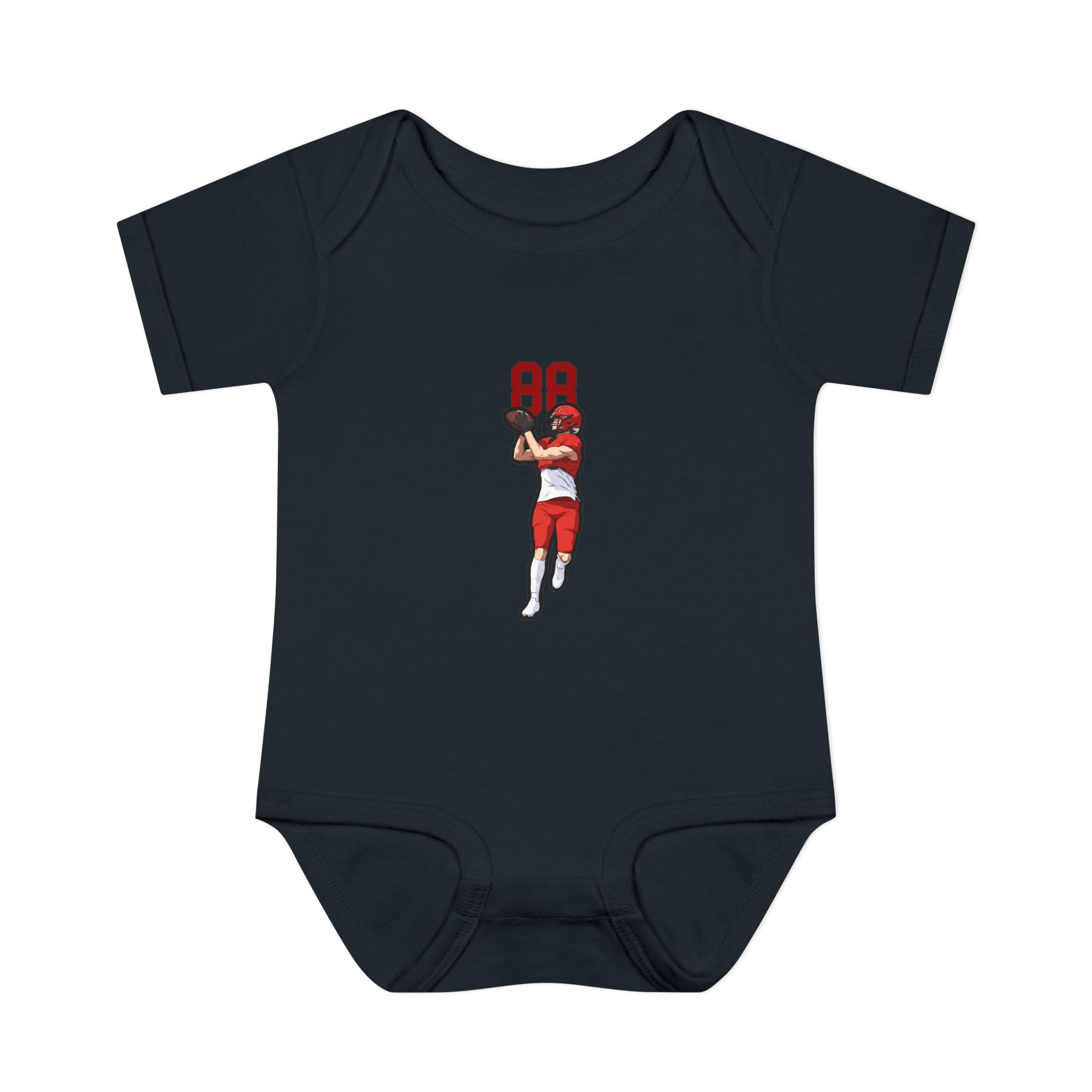 Baby Onesie — character_number_top in Black