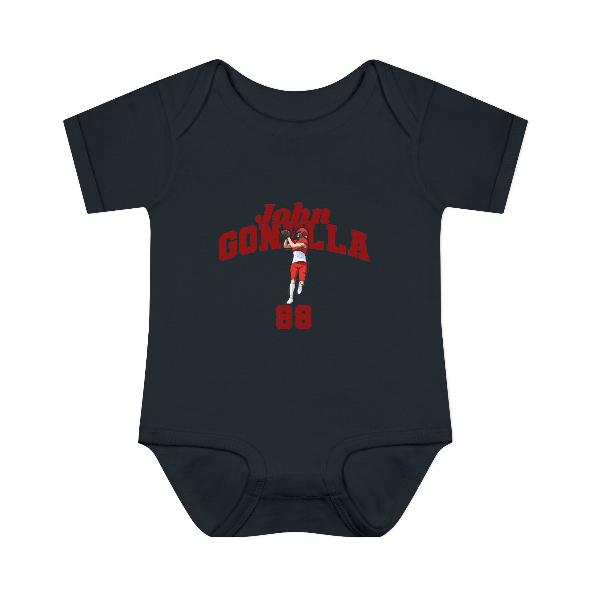 Baby Onesie — character_signature_arch in Black