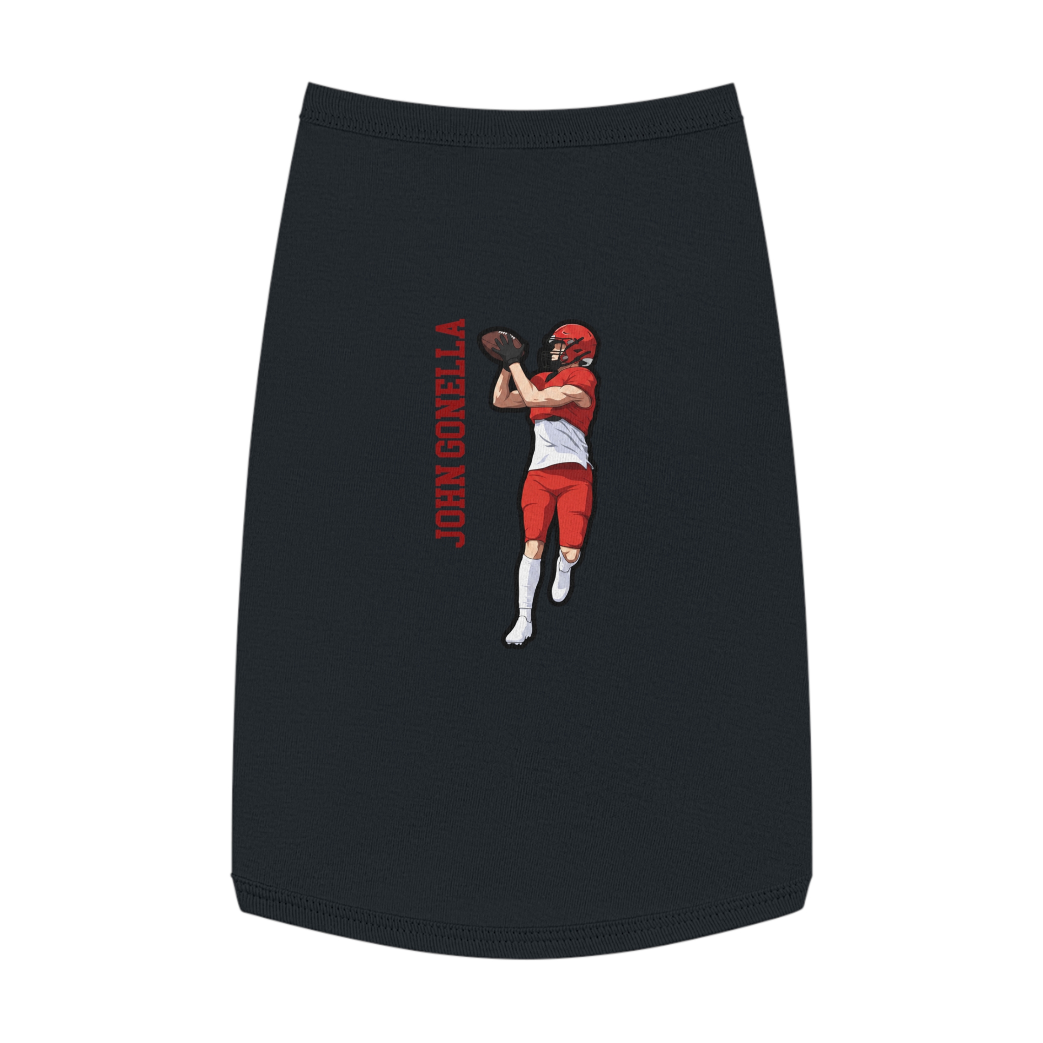 Pet Tank Top — character_name_vertical in White