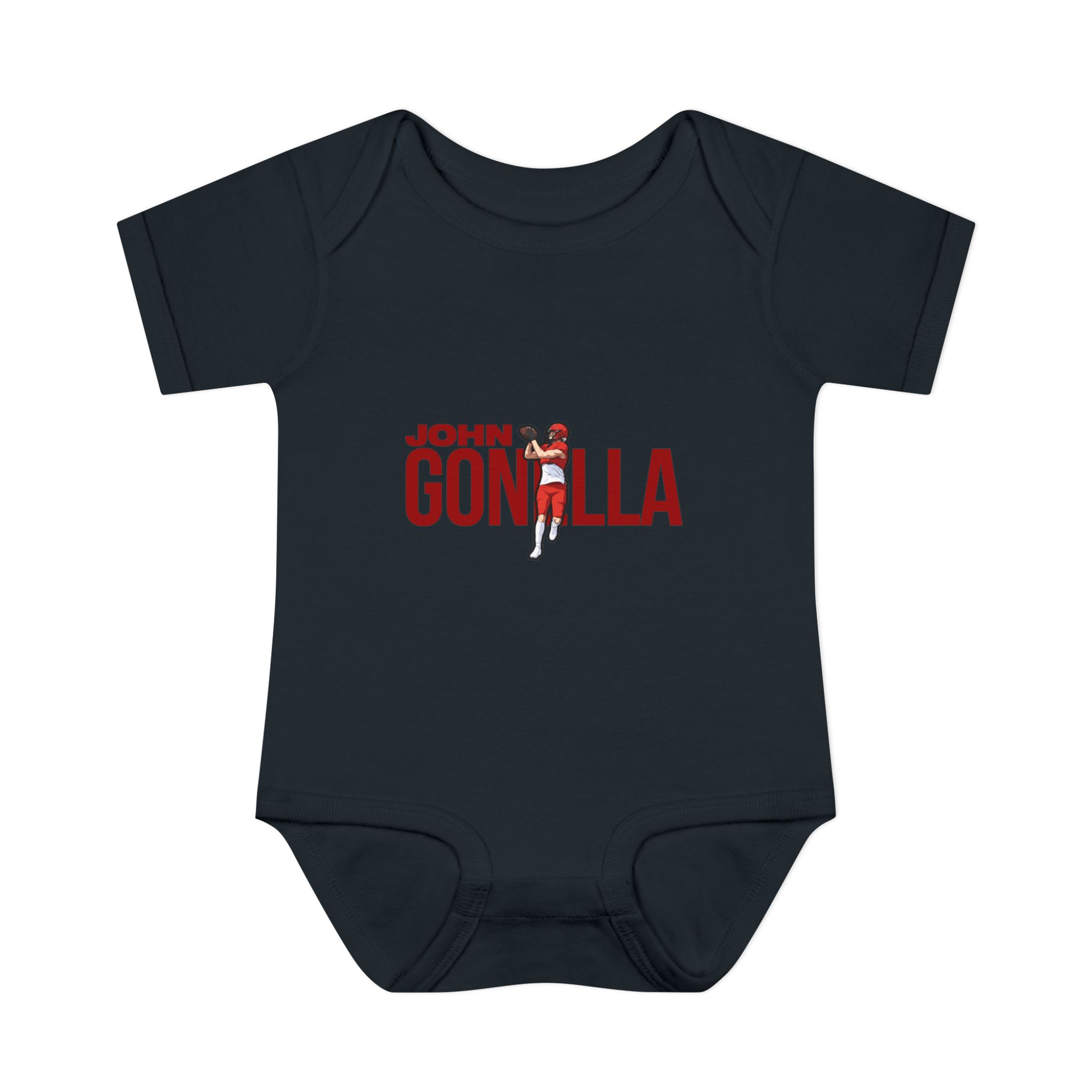 Baby Onesie — character_player_name in Black