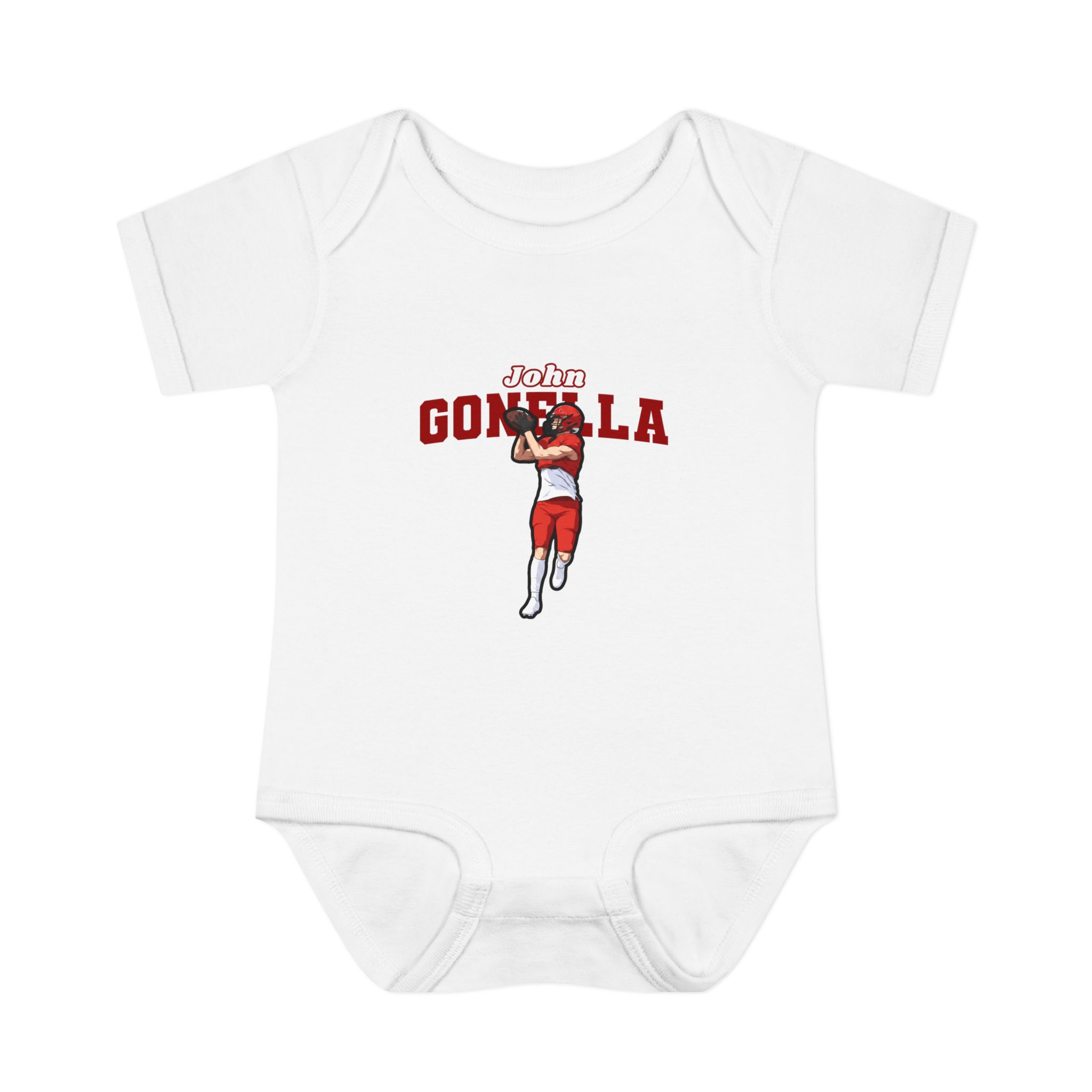 Baby Onesie — character_name_arch in White