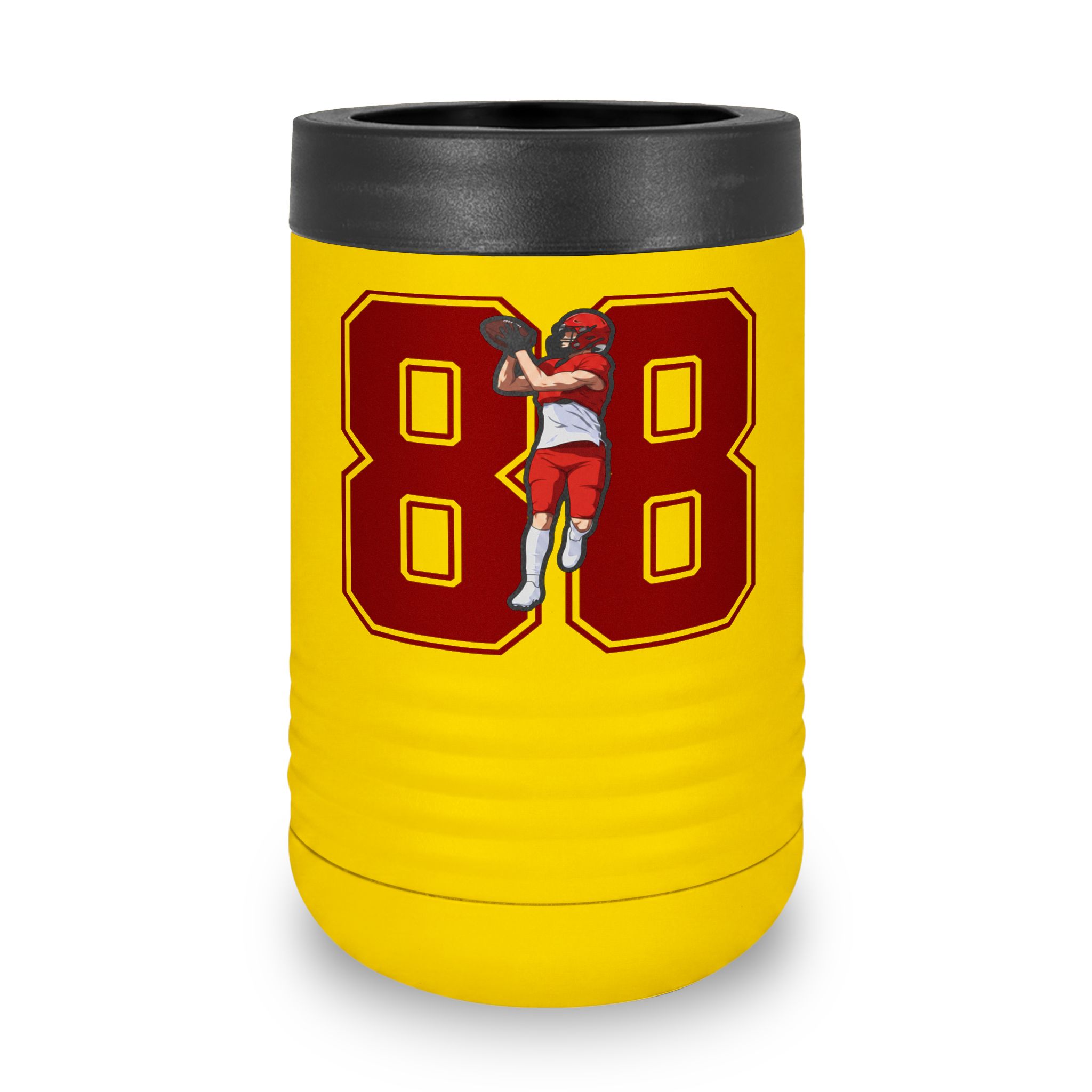 Stainless Can Cooler — character_number in Yellow
