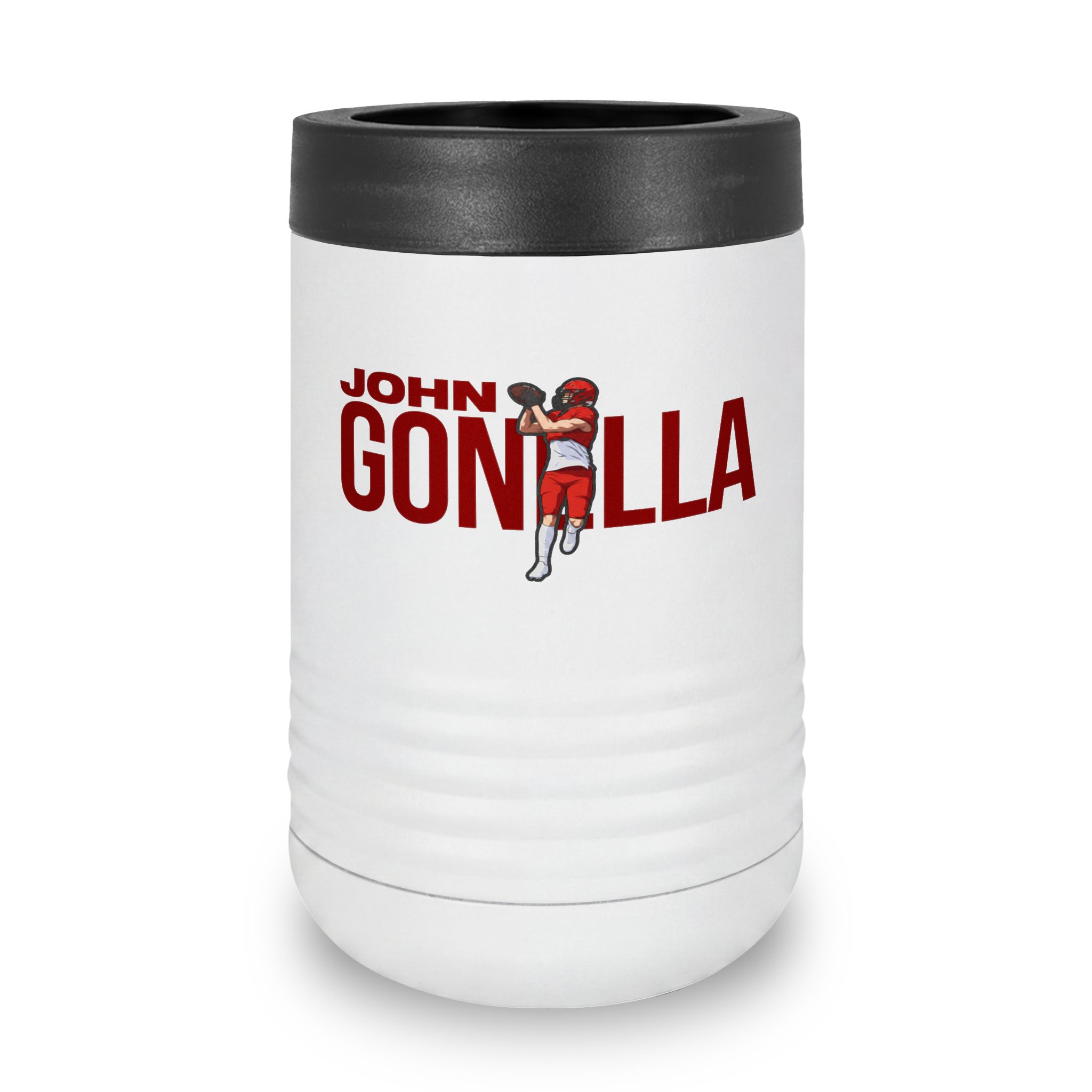 Stainless Can Cooler — character_player_name in White