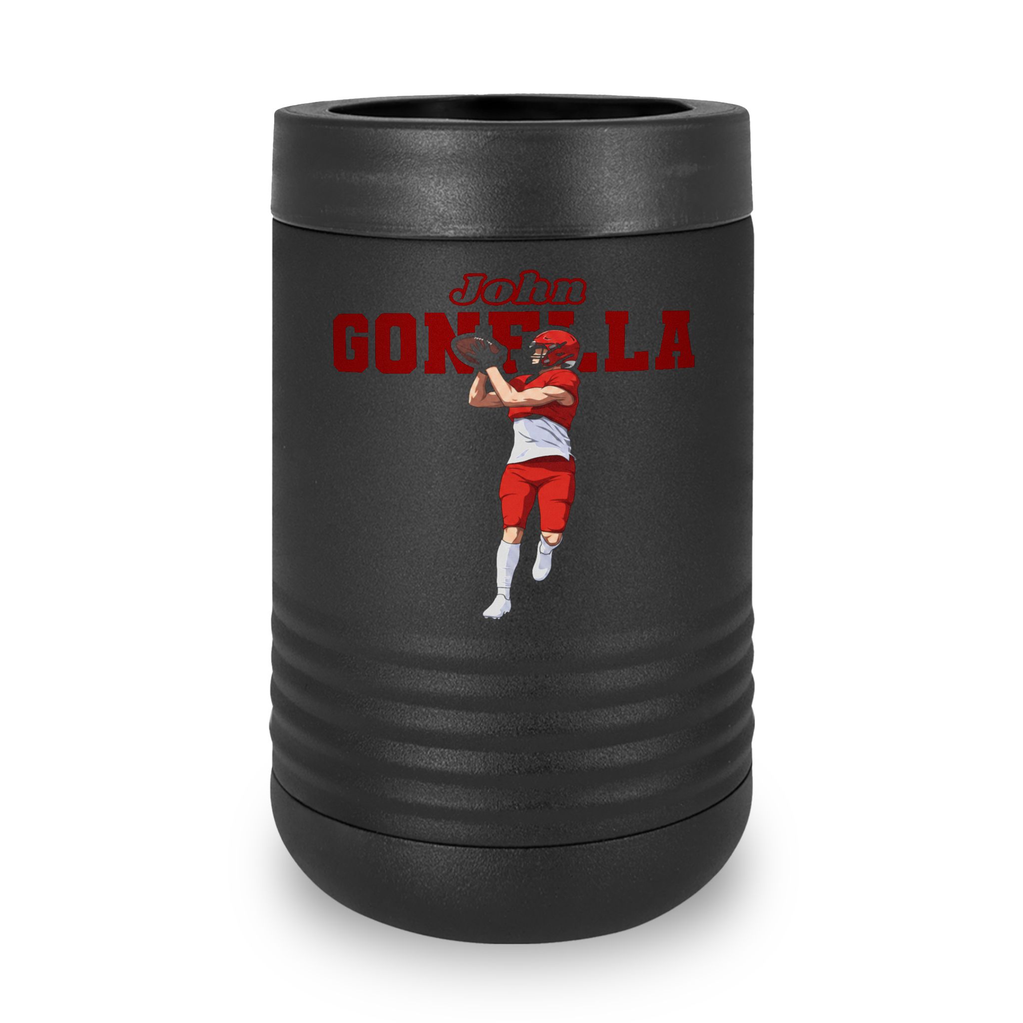 Stainless Can Cooler — character_name_arch in Black