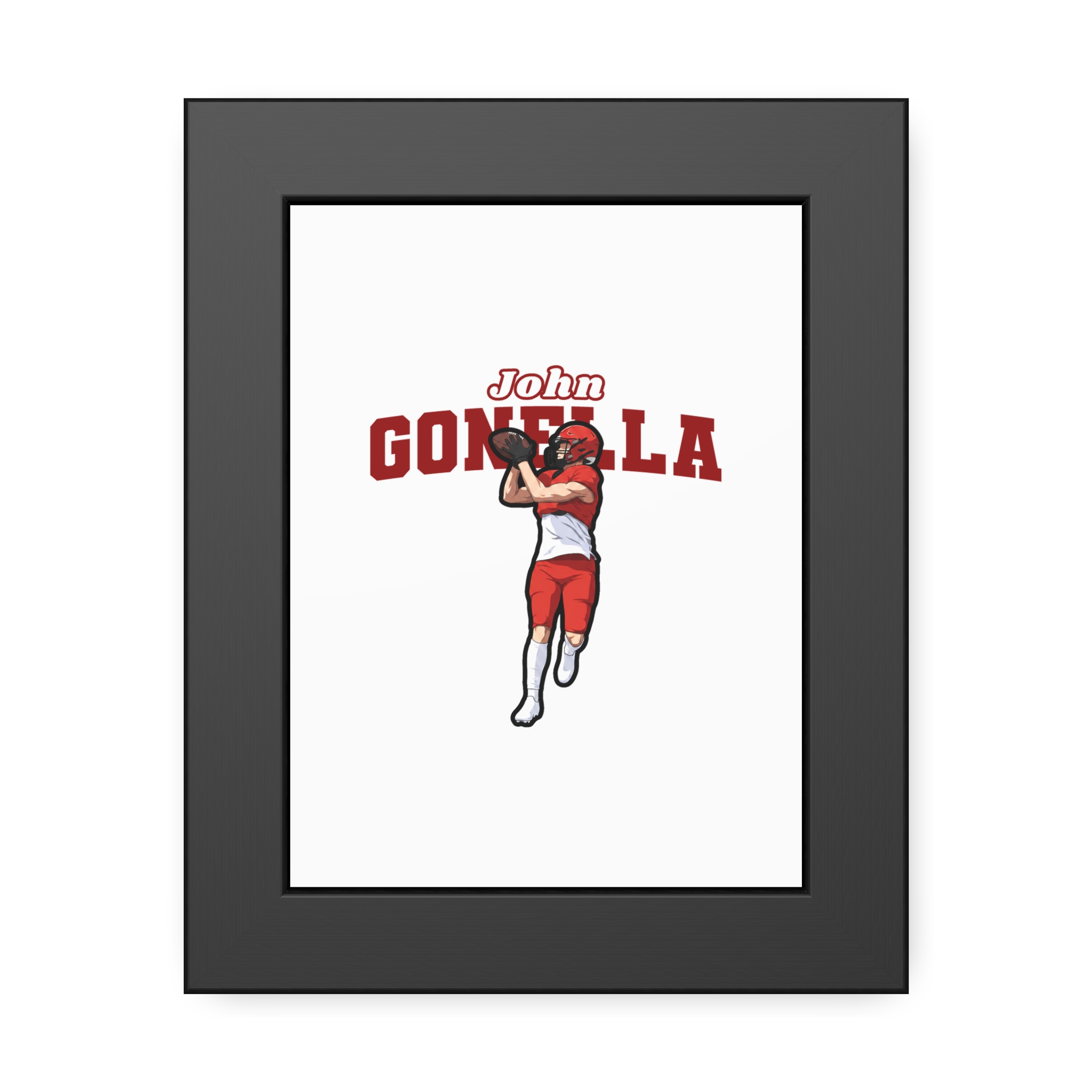 Framed Poster — character_name_arch in Black