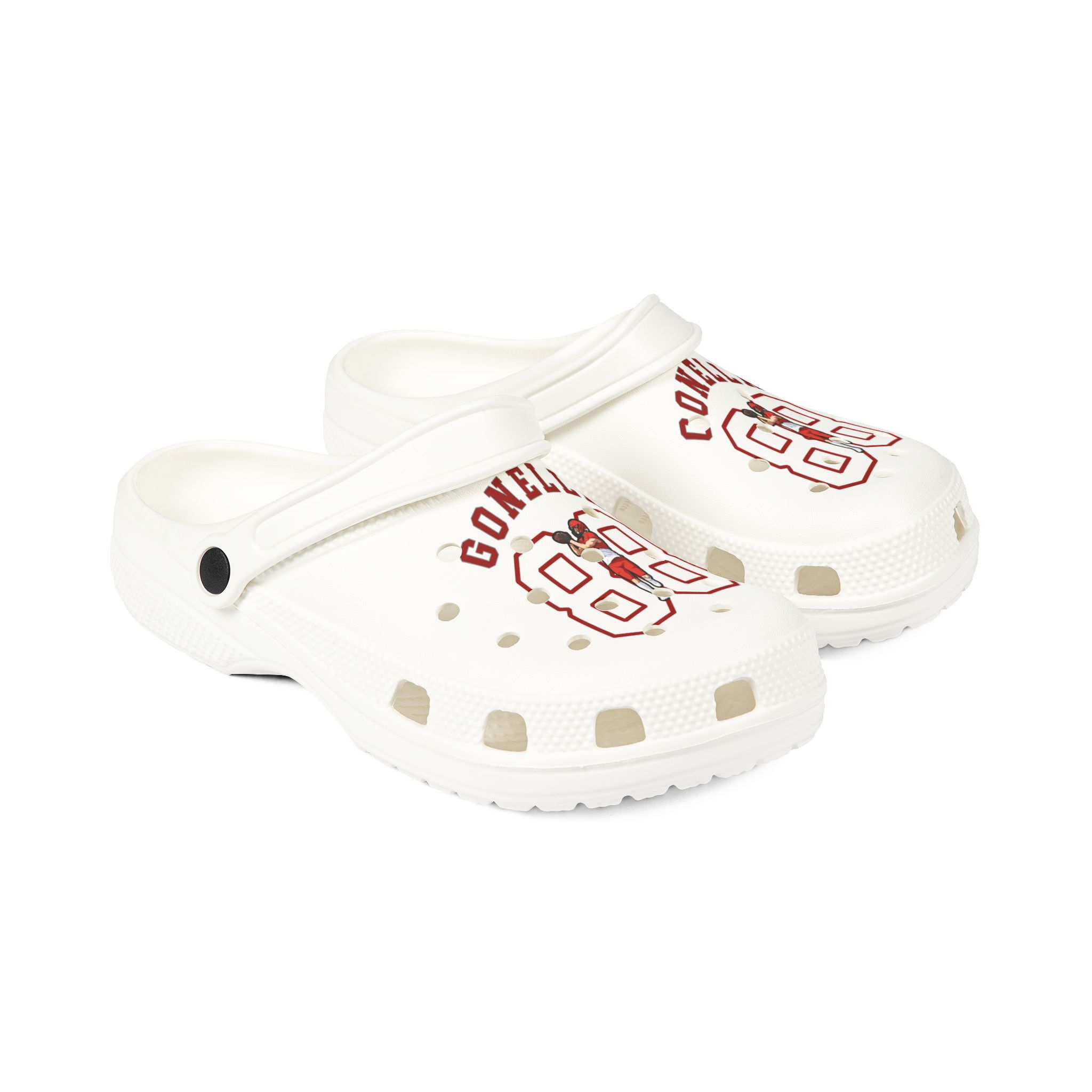 Rubber Clogs — character_shirsey_arch in White