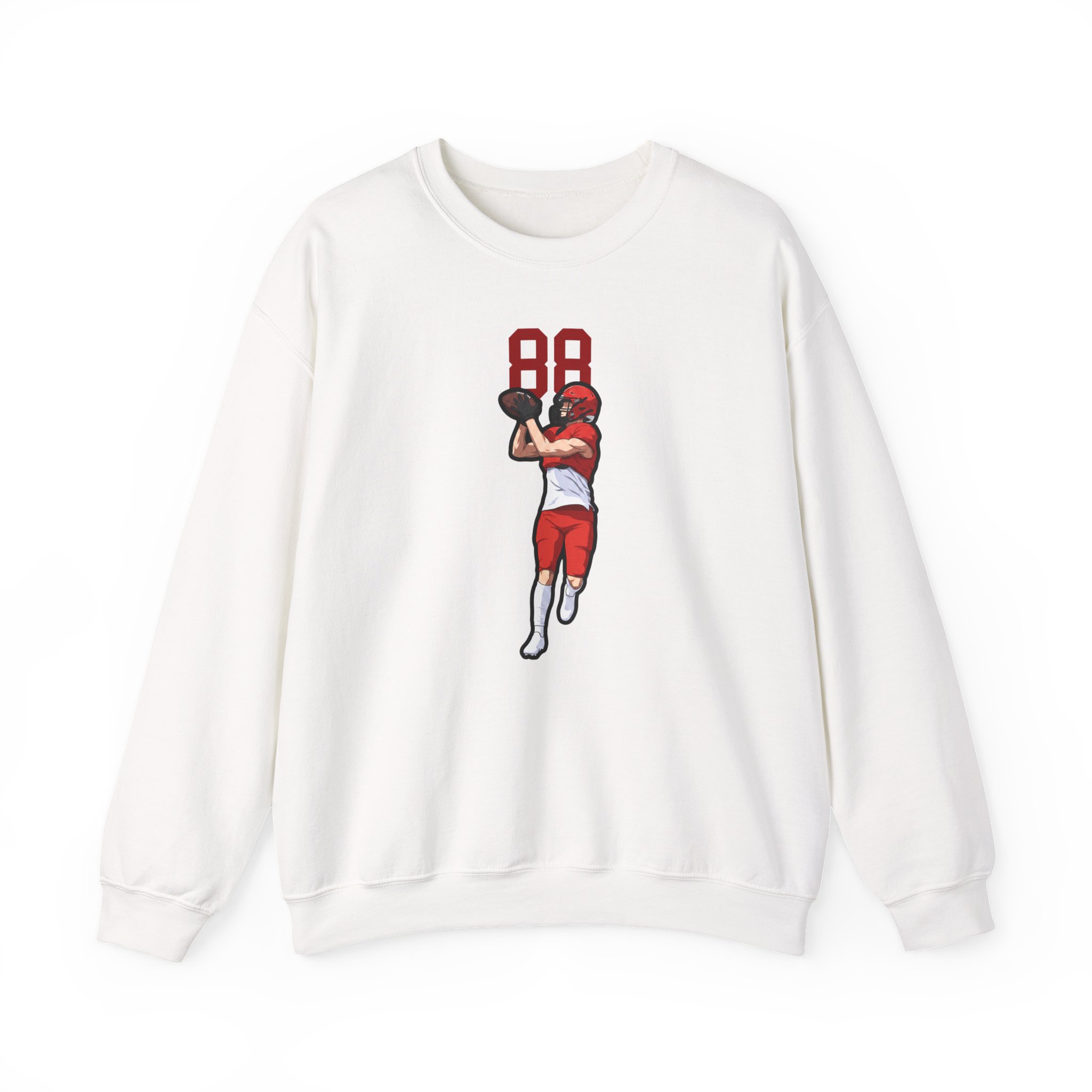 Crewneck Sweatshirt — character_number_top in White