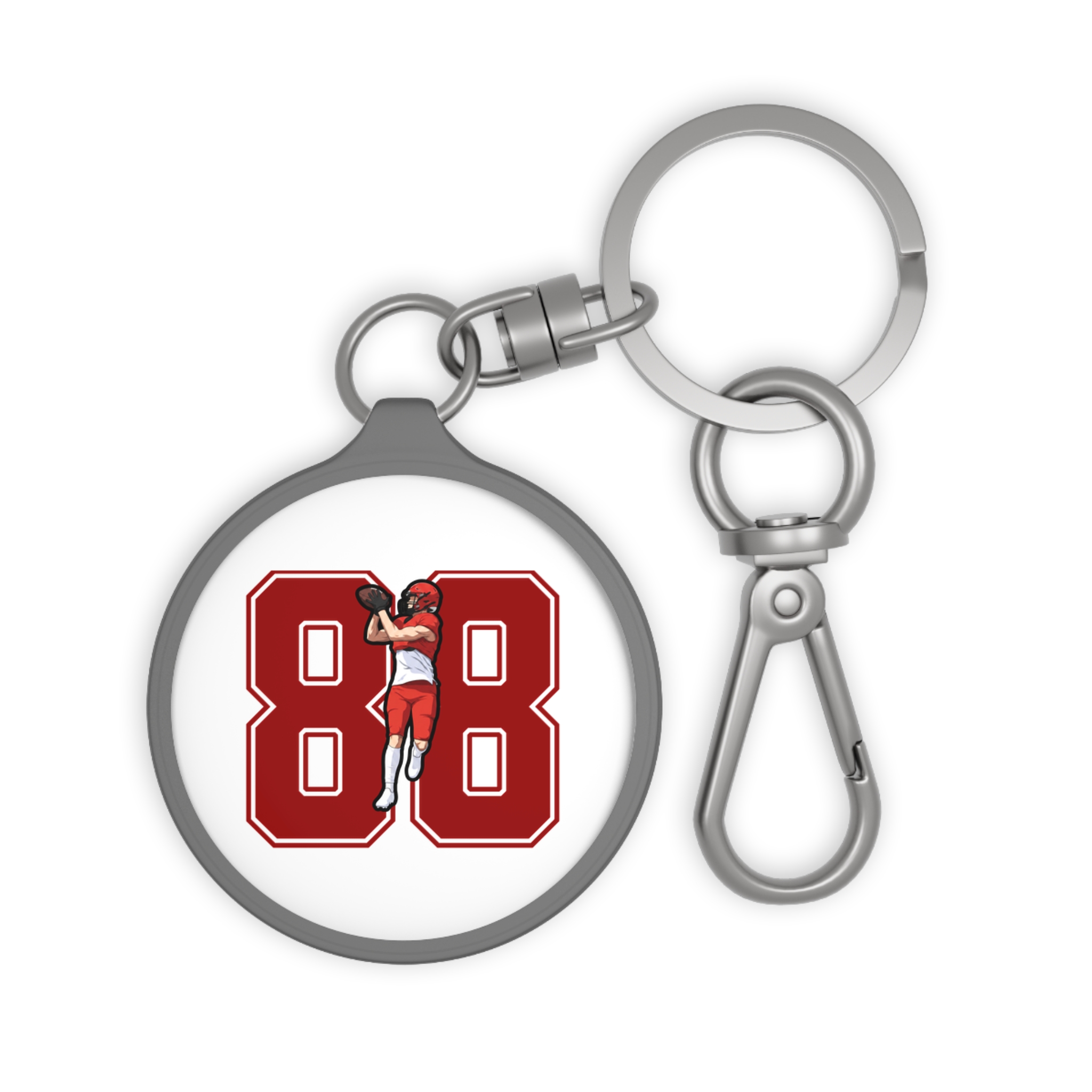 Keychain — character_number in Grey