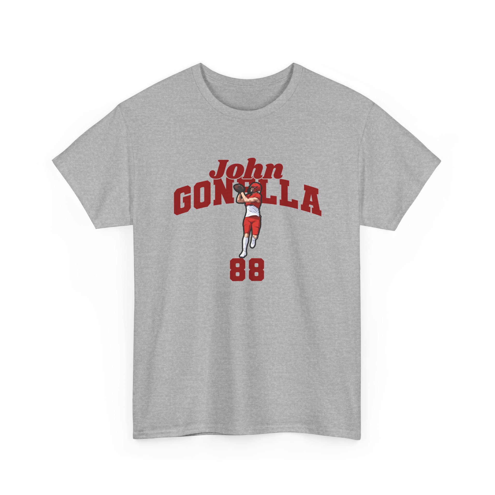 Tee — character_signature_arch in Grey