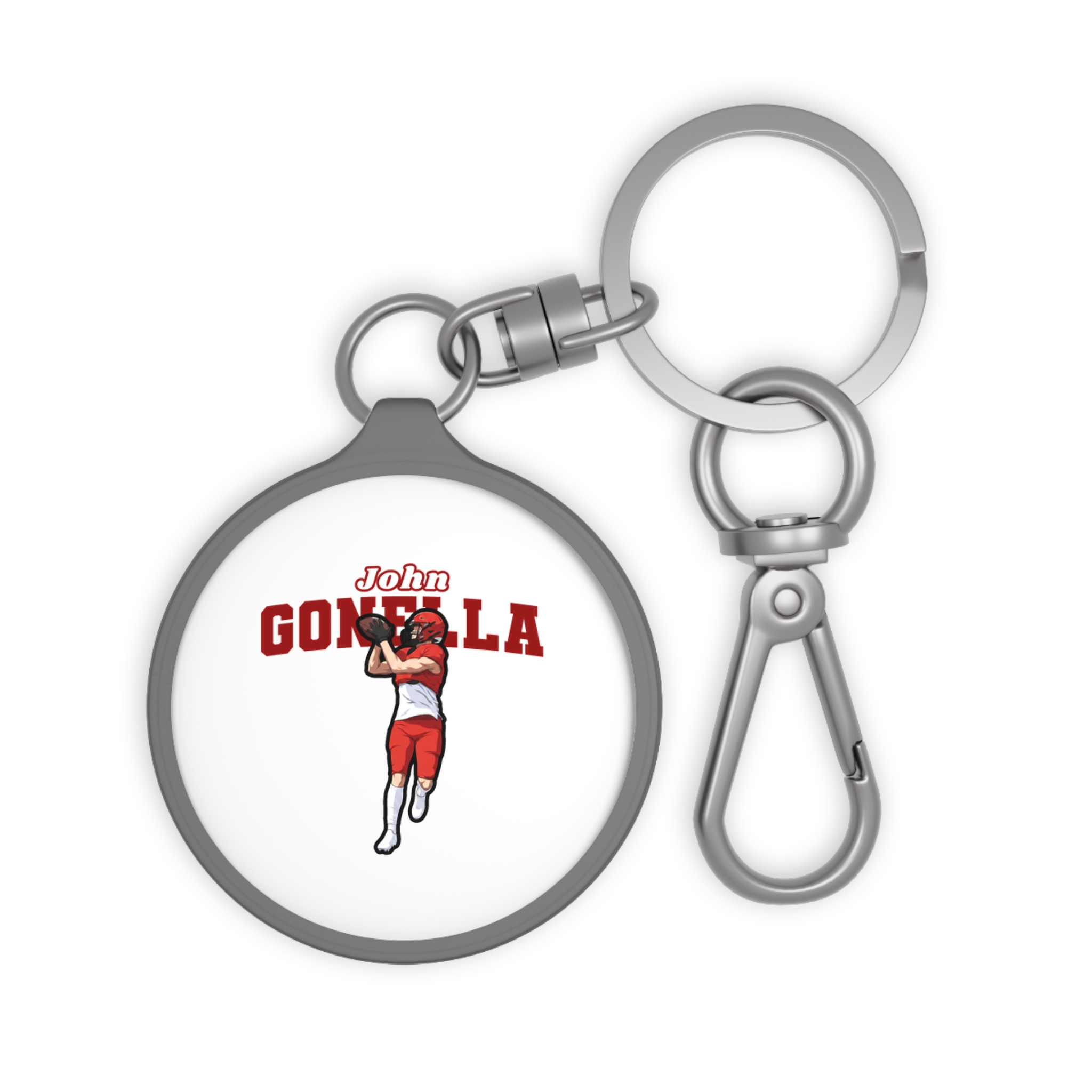 Keychain — character_name_arch in Grey