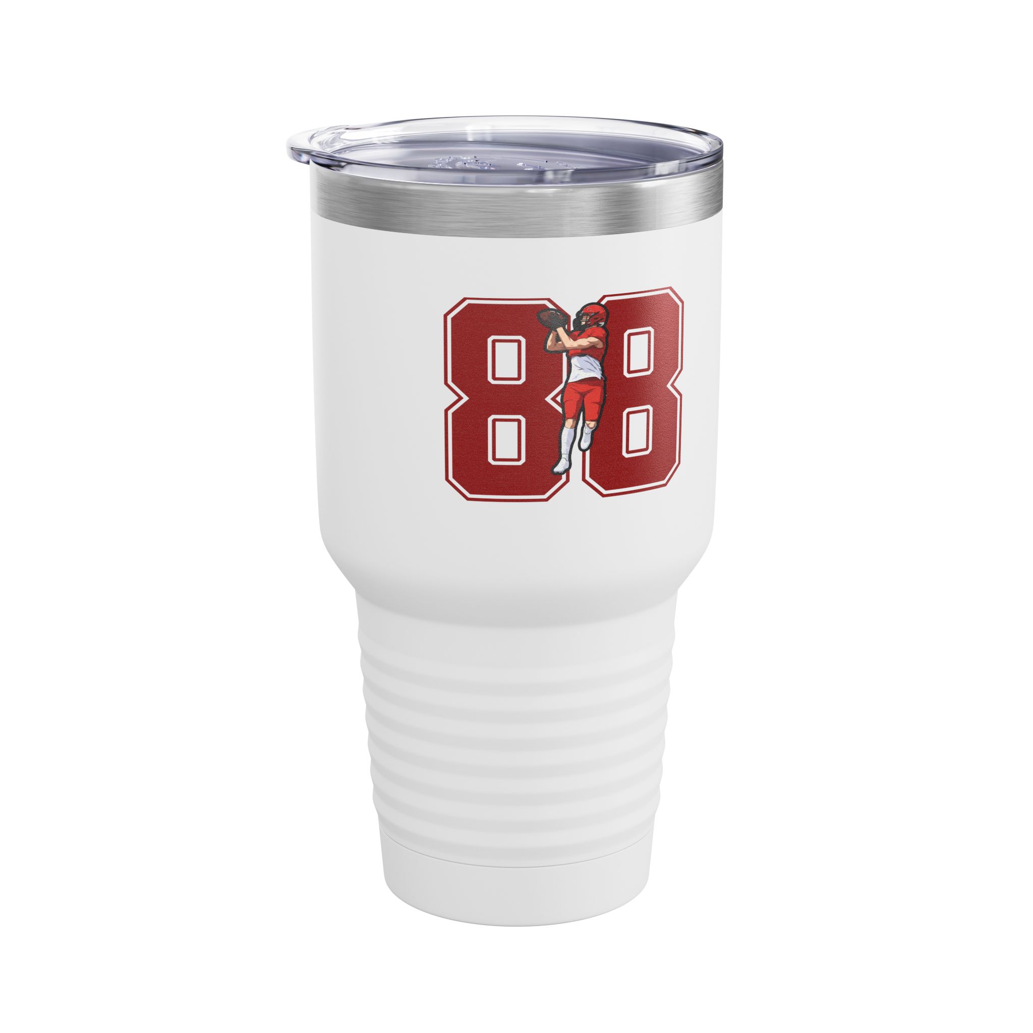 30oz Tumbler — character_number in White