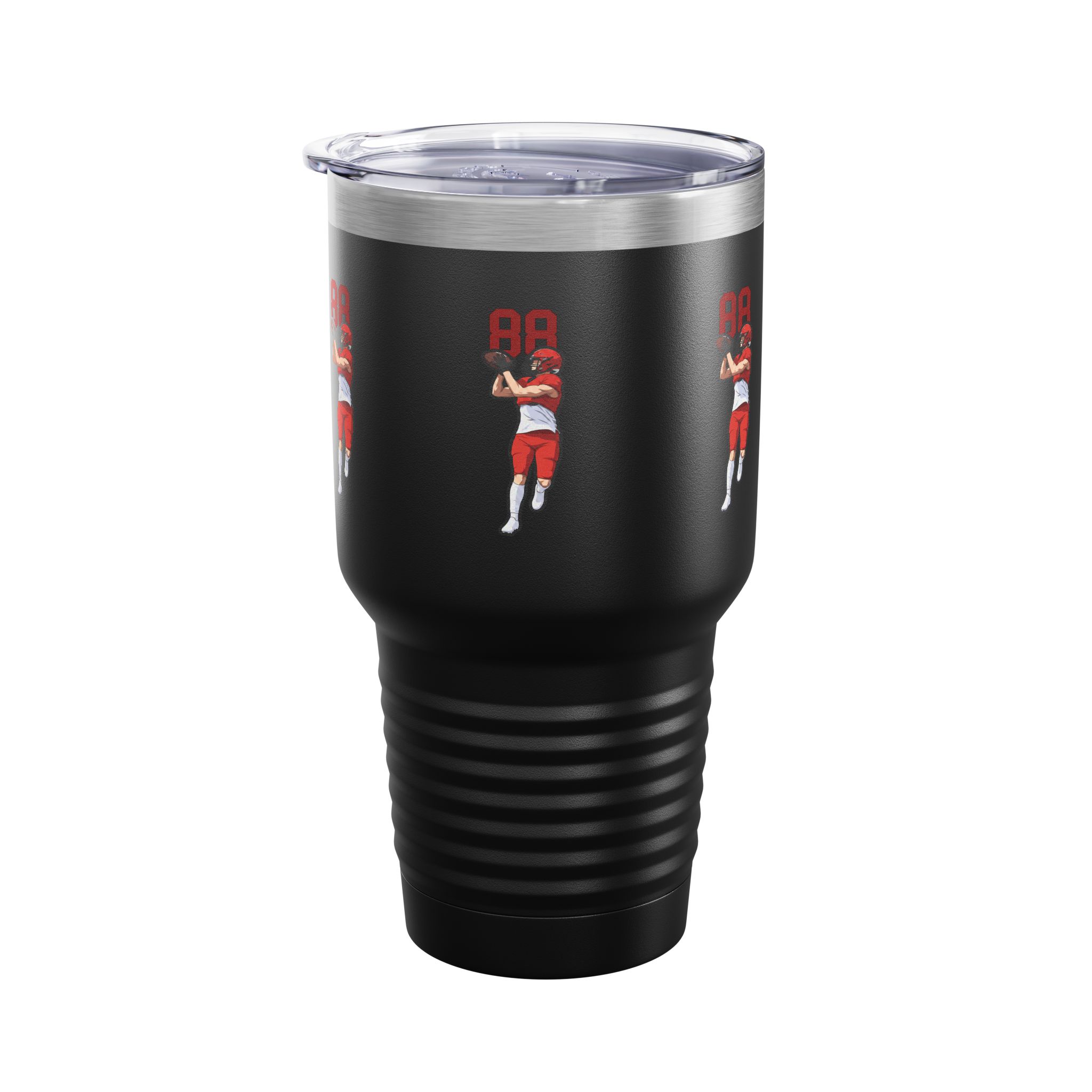 30oz Tumbler — character_number_top in Black