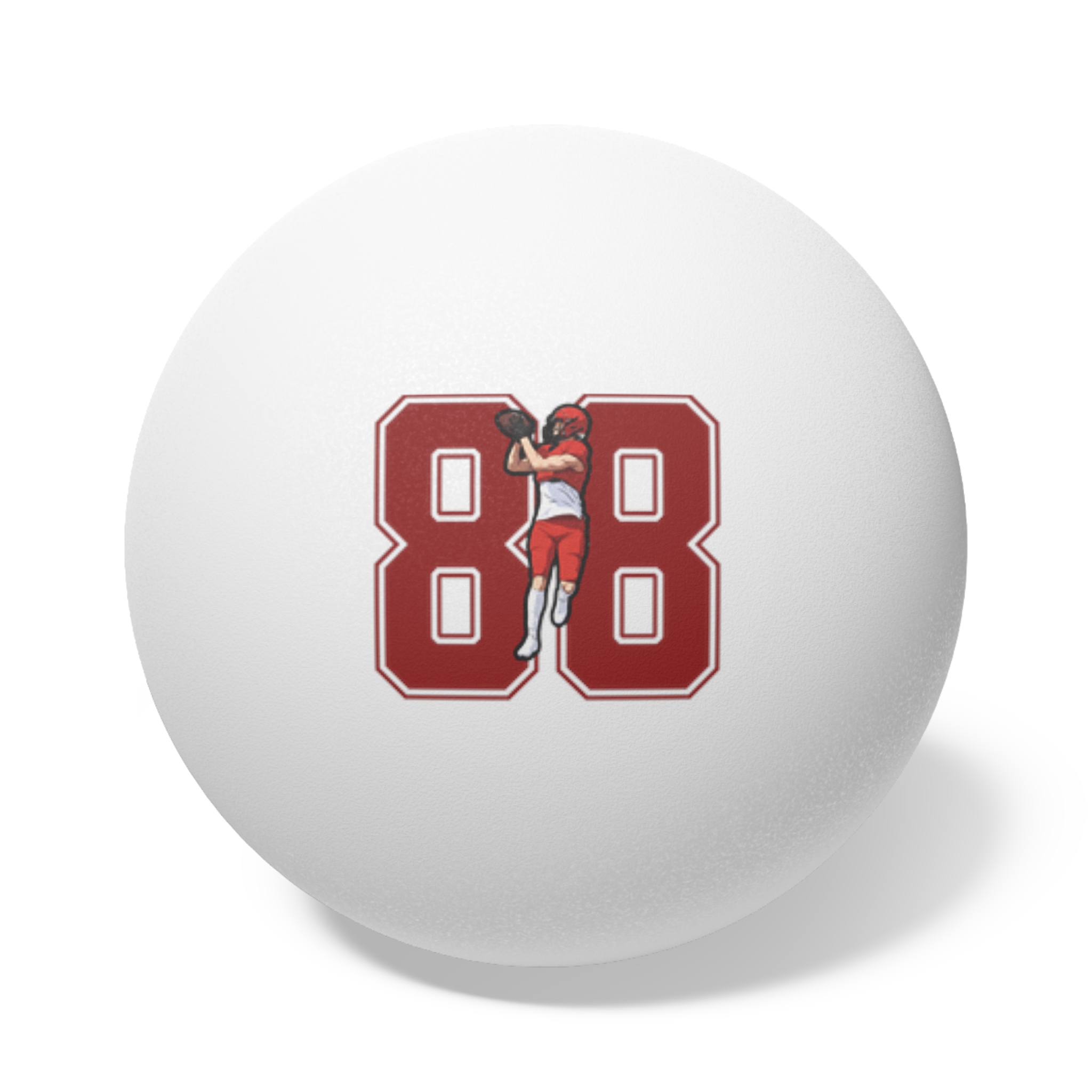 Ping Pong Balls, 6 pcs — character_number in White