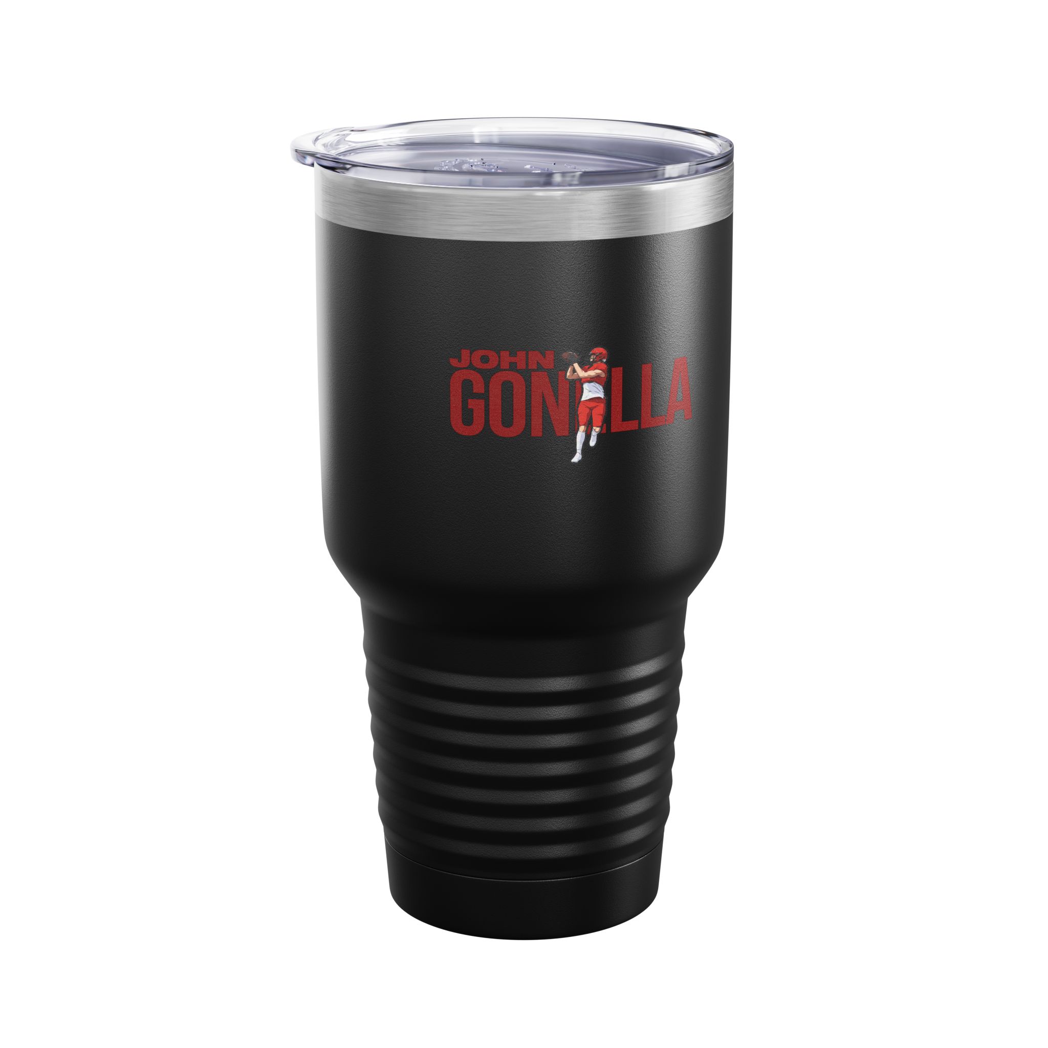 30oz Tumbler — character_player_name in Black