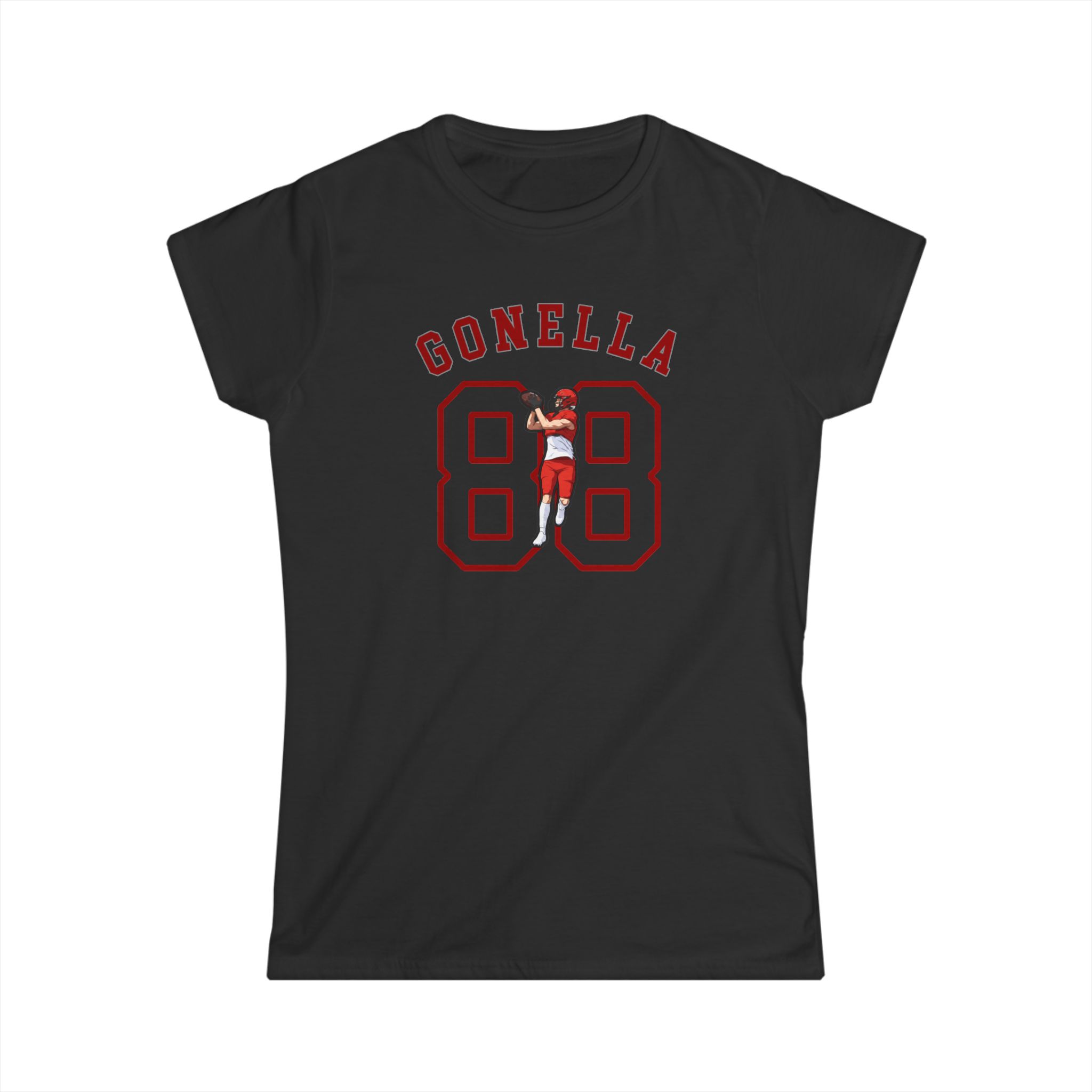 Women's Softstyle Tee — character_shirsey_arch in Black
