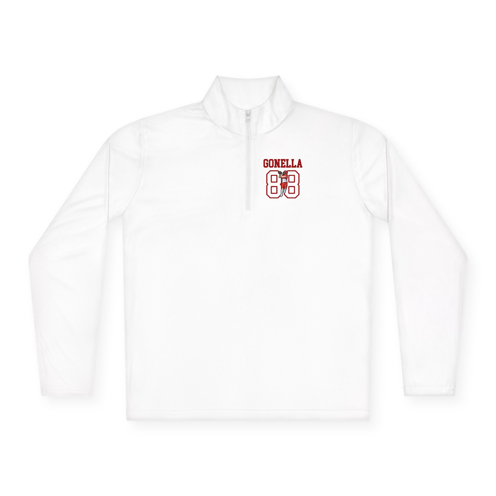Q-Zip Pullover — character_shirsey in White