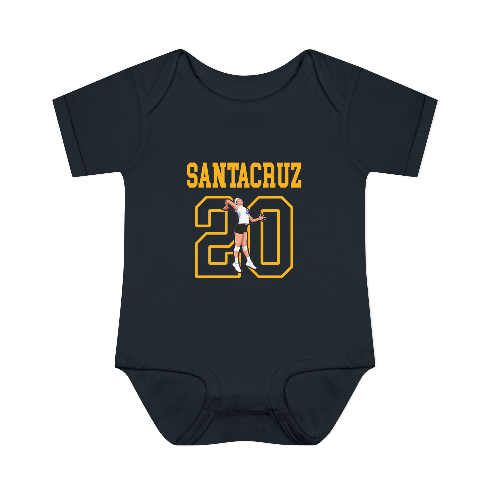 Baby Onesie — character_shirsey in Black