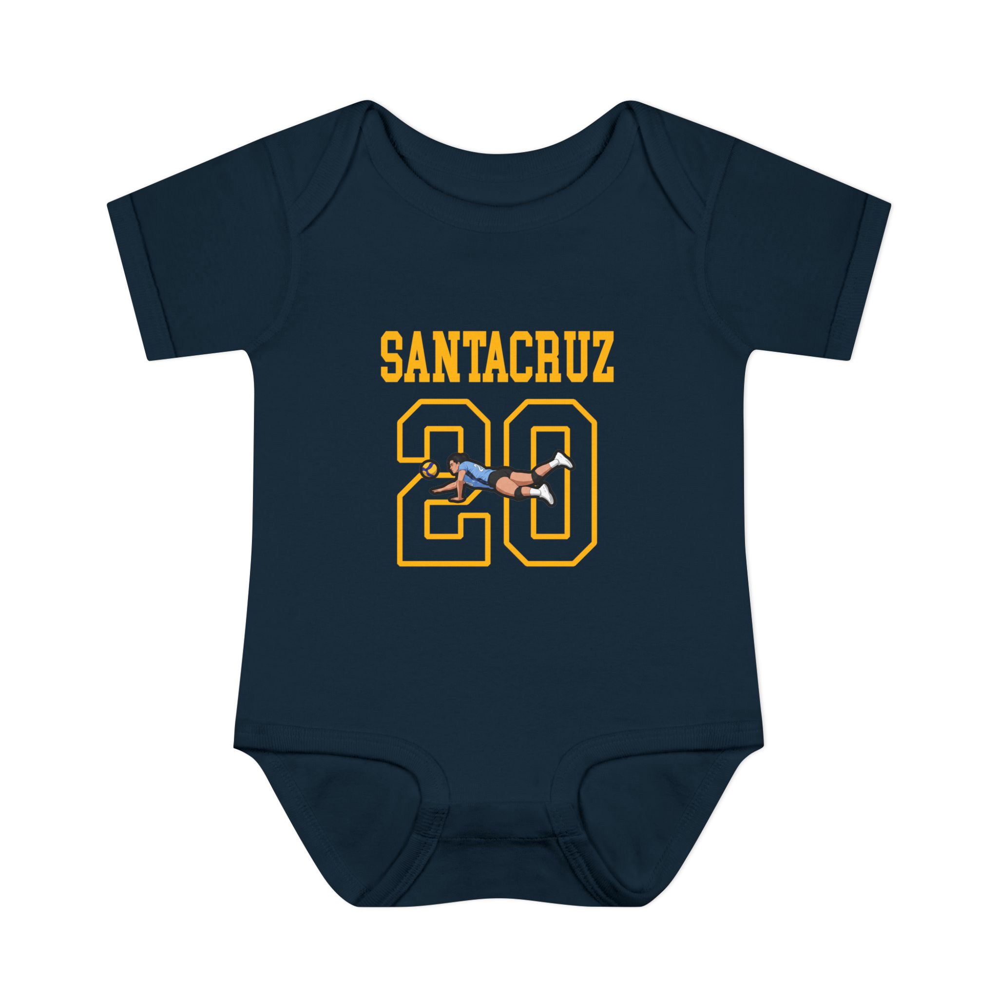 Baby Onesie — character_shirsey in Navy
