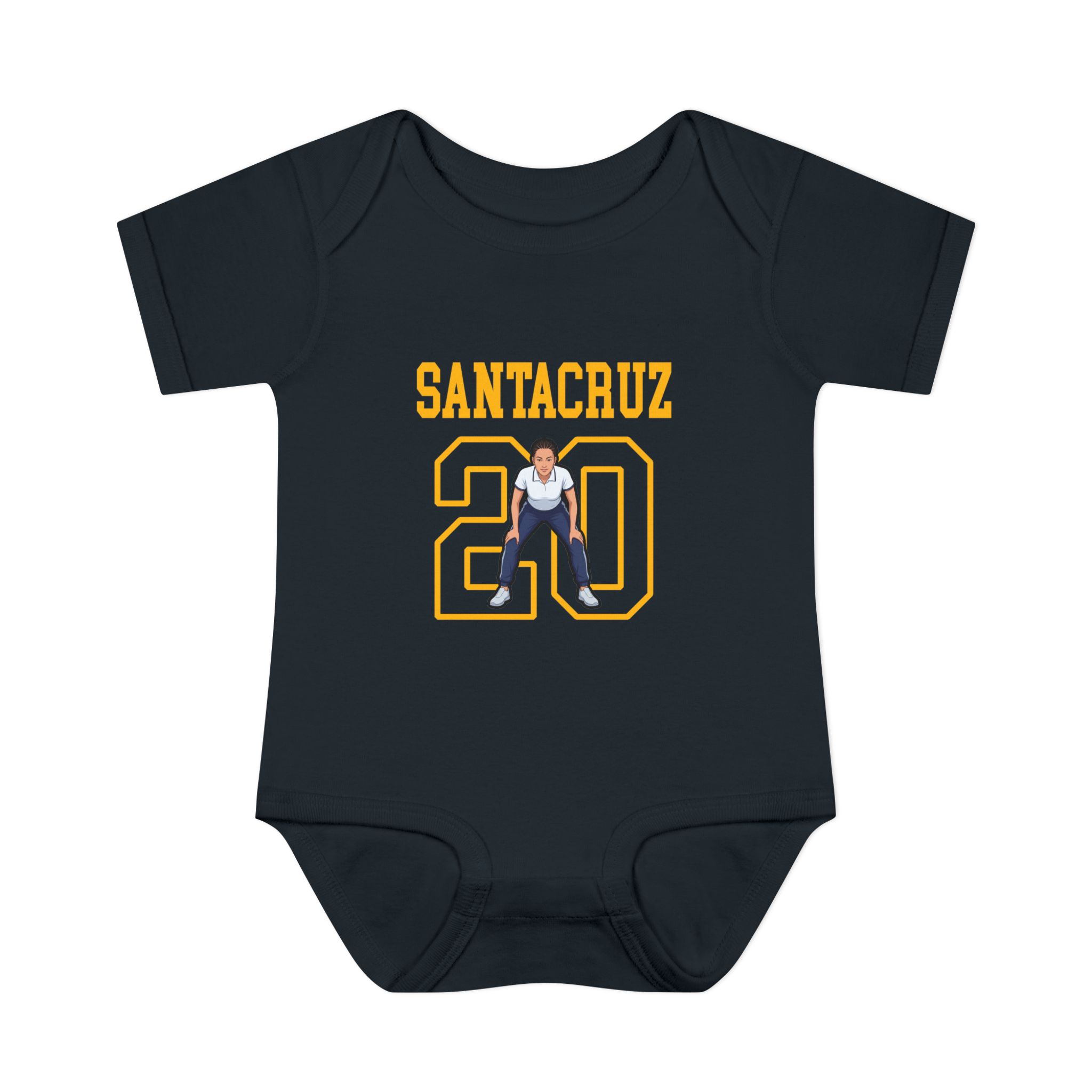 Baby Onesie — character_shirsey in Black