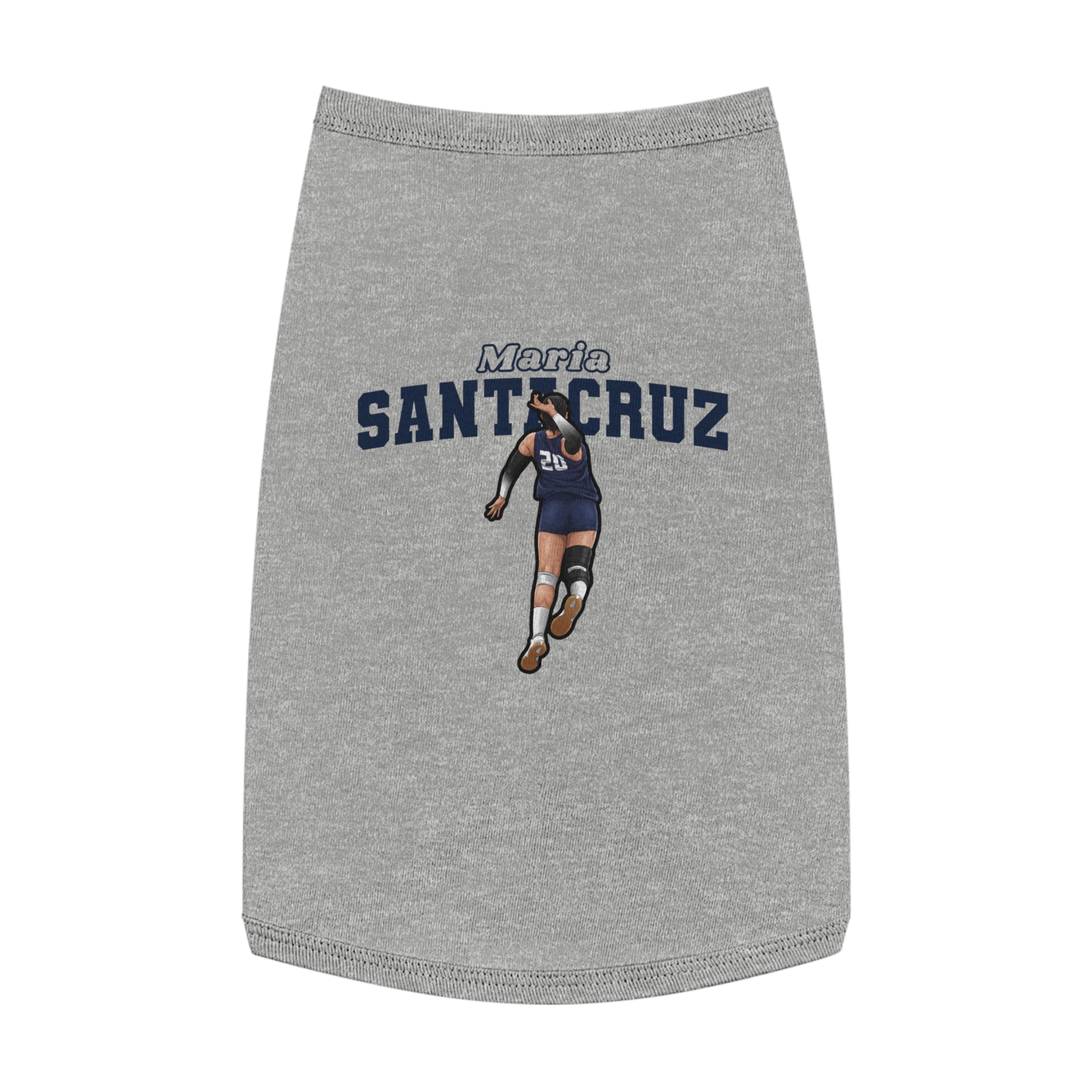 Pet Tank Top — character_name_arch in White