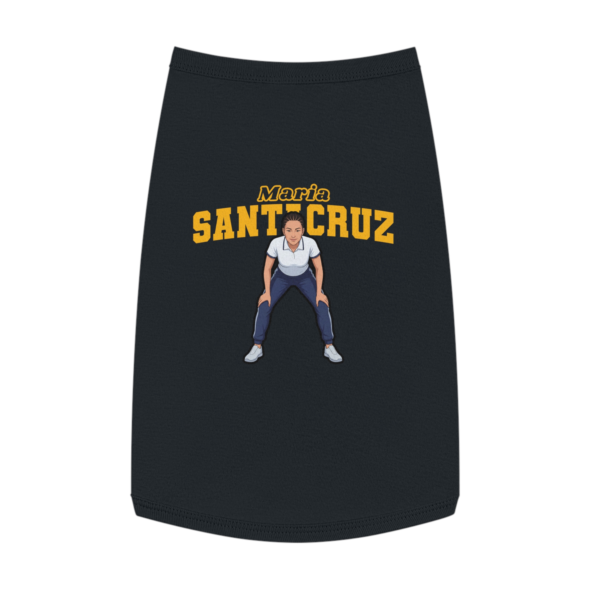 Pet Tank Top — character_name_arch in Black