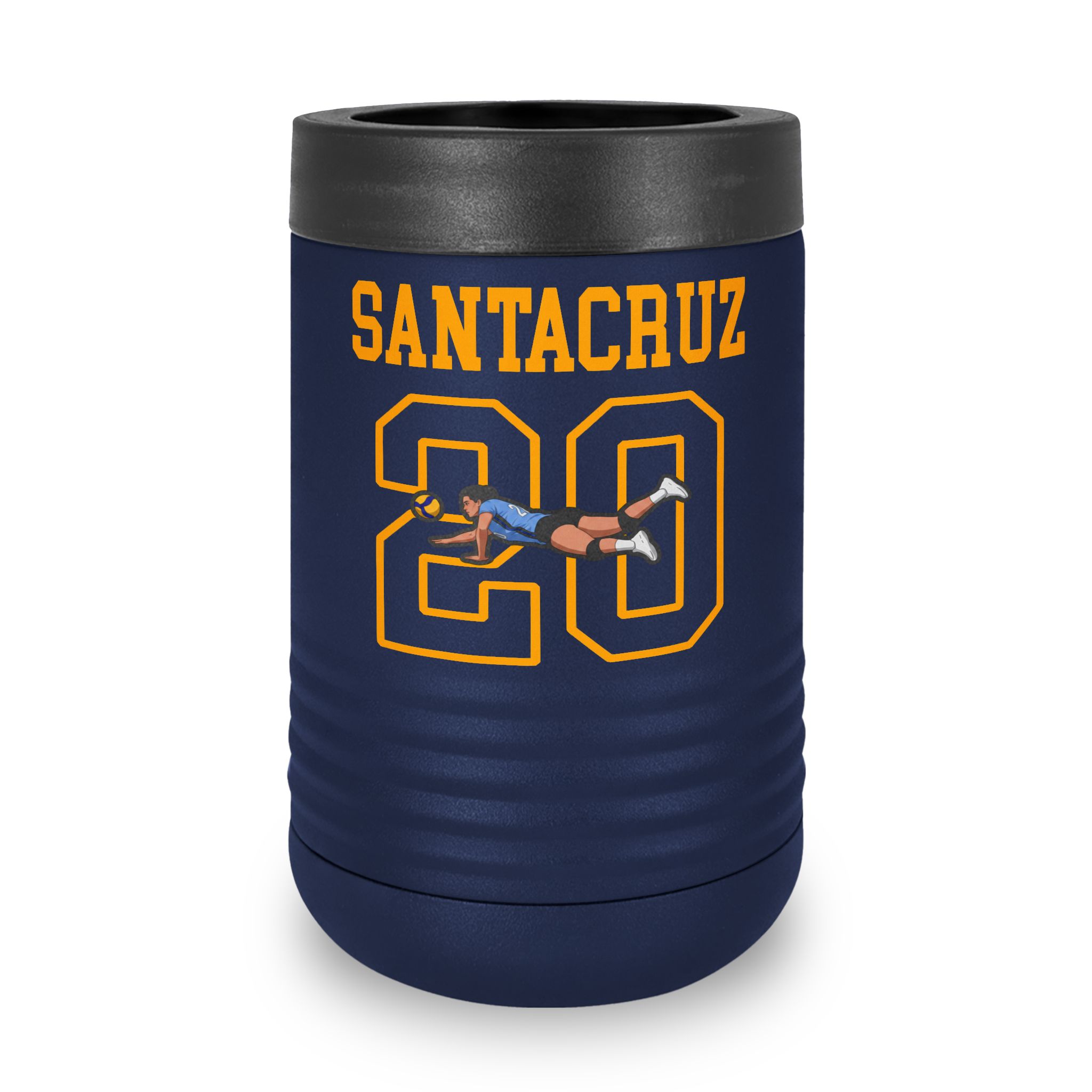 Stainless Can Cooler — character_shirsey in Navy