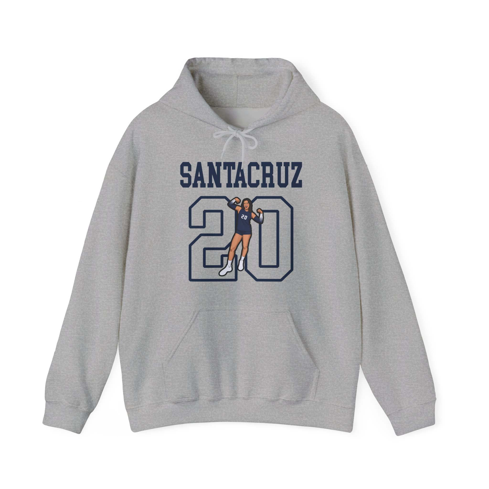 Hoodie — character_shirsey in Grey