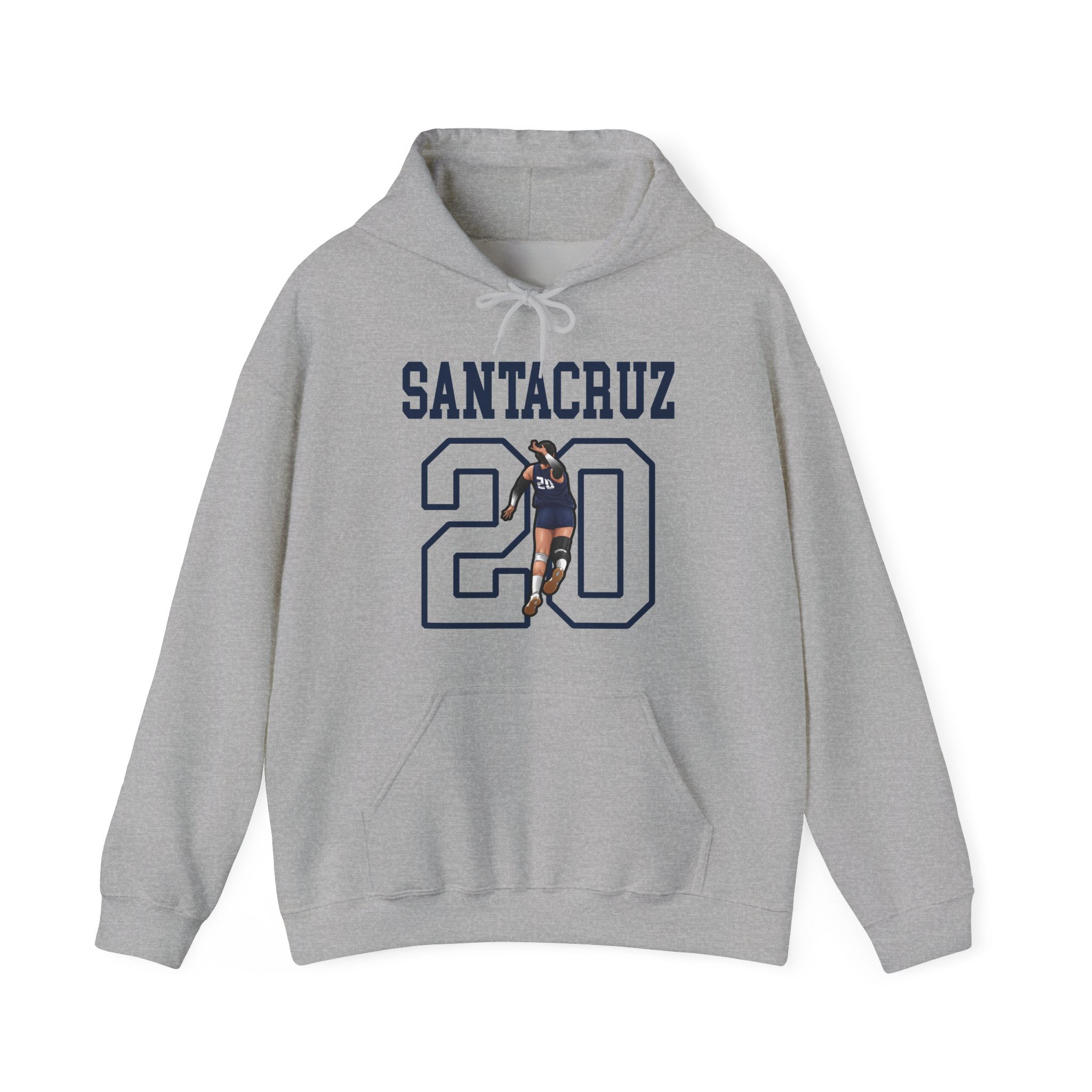 Hoodie — character_shirsey in Grey