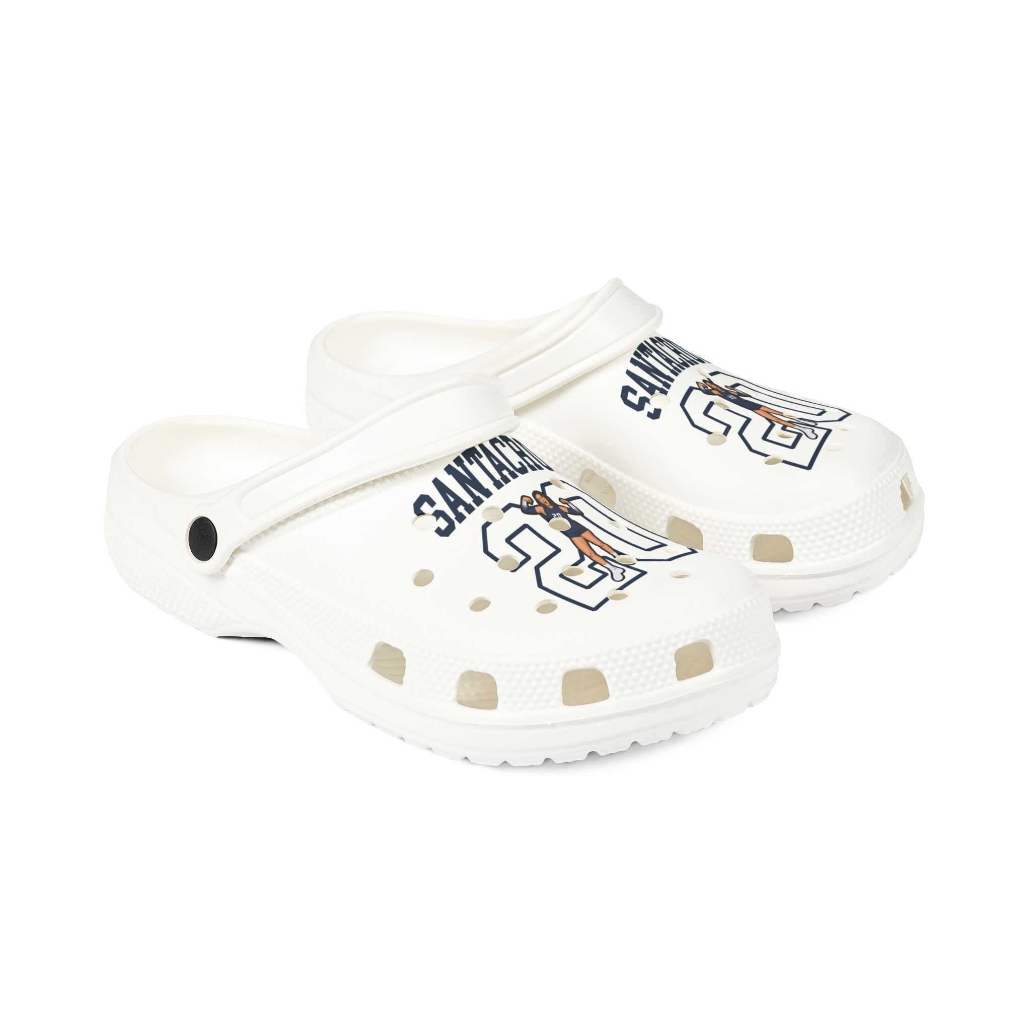 Rubber Clogs — character_shirsey in White