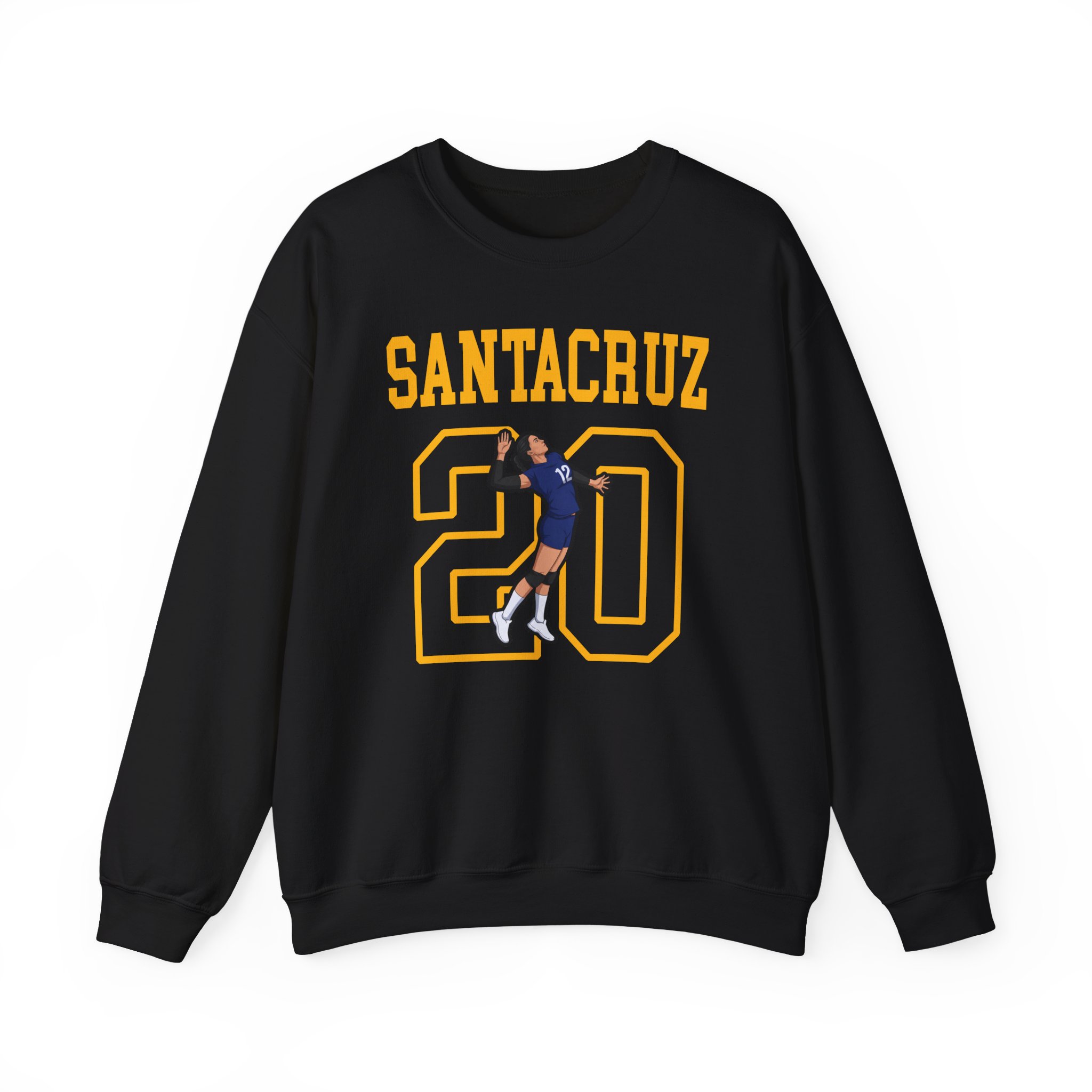 Crewneck Sweatshirt — character_shirsey in Black