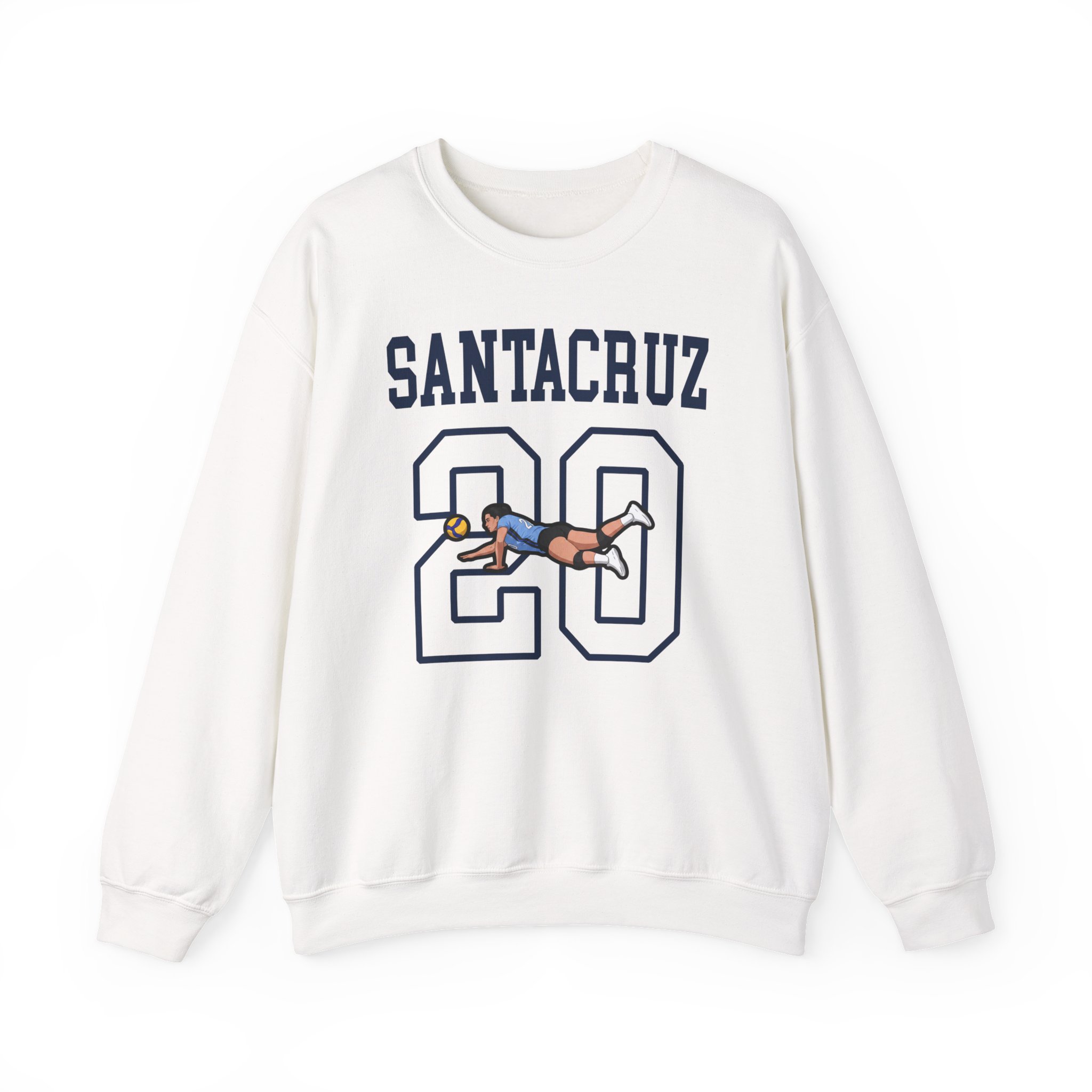 Crewneck Sweatshirt — character_shirsey in White
