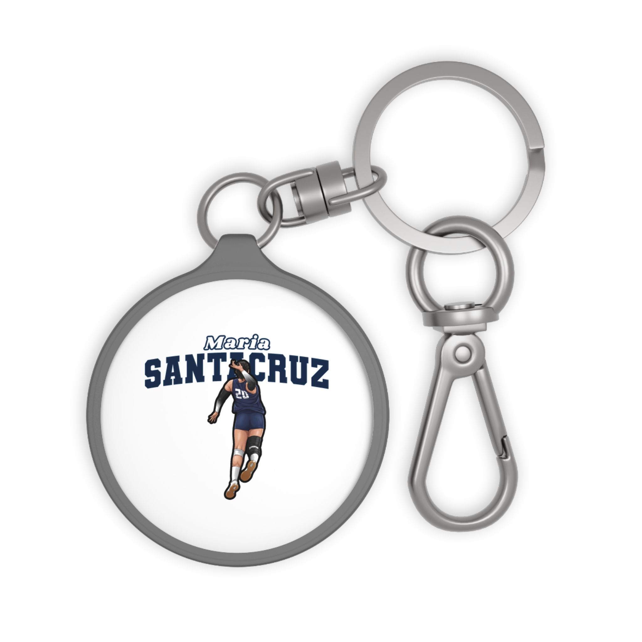 Keychain — character_name_arch in Grey