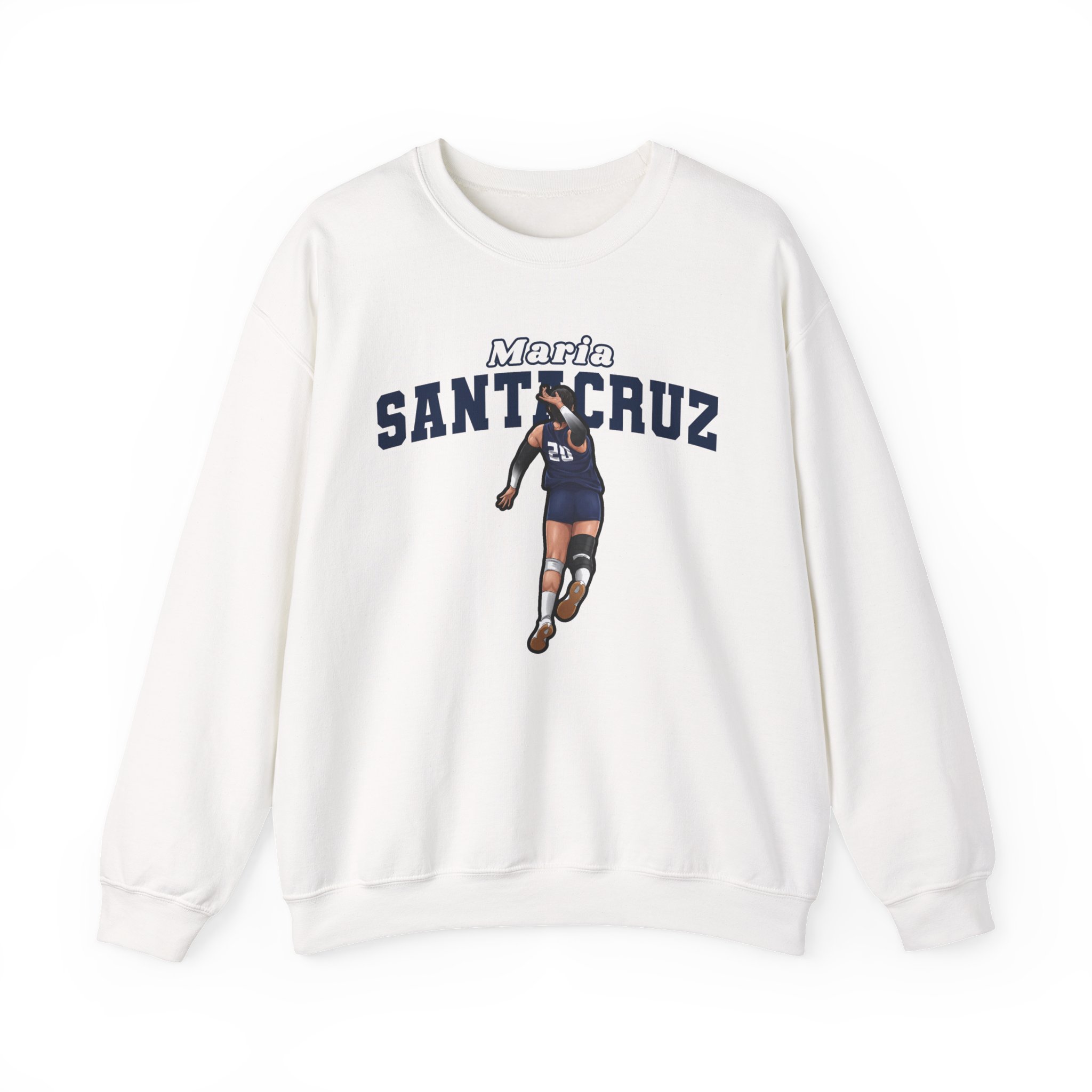 Crewneck Sweatshirt — character_name_arch in White