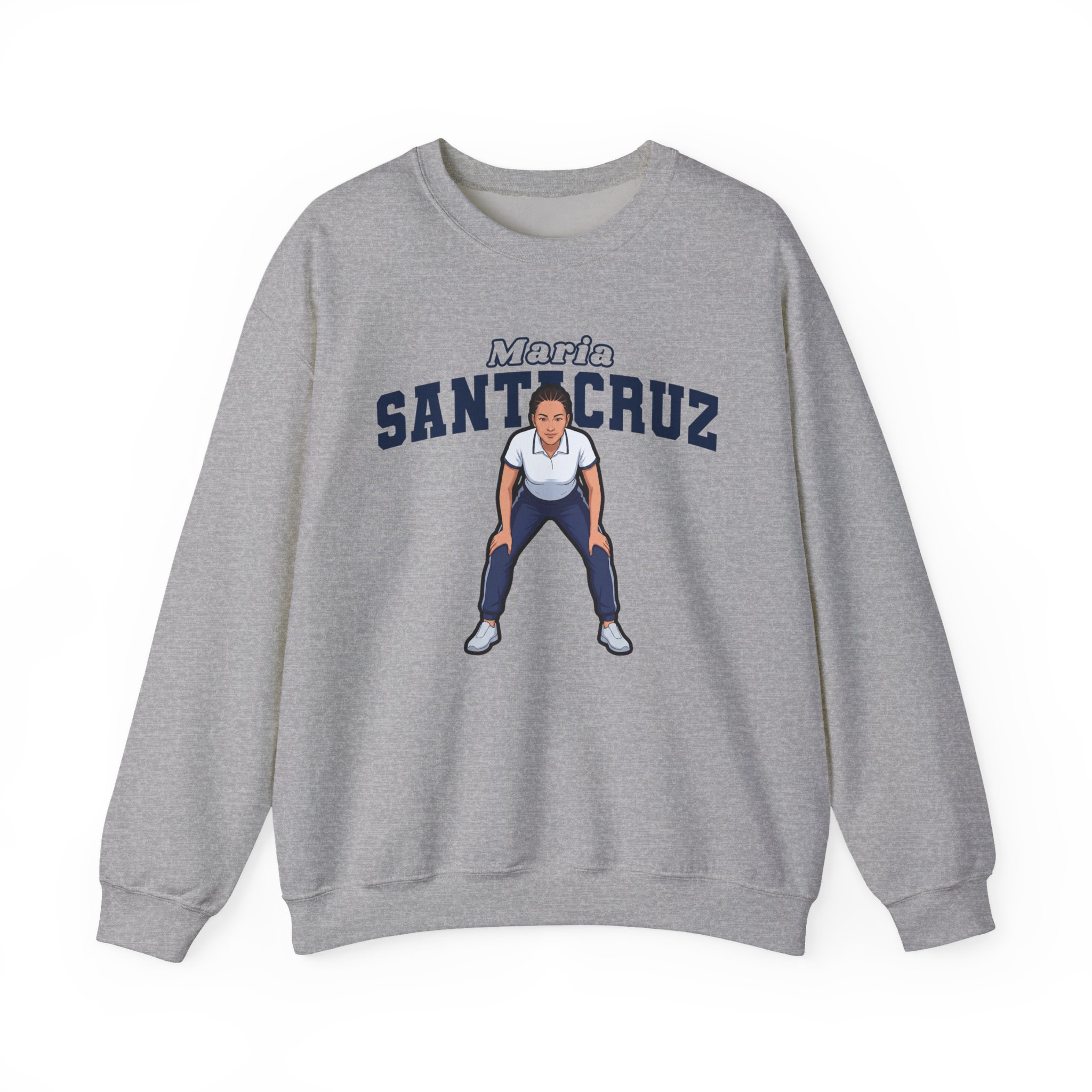 Crewneck Sweatshirt — character_name_arch in Grey