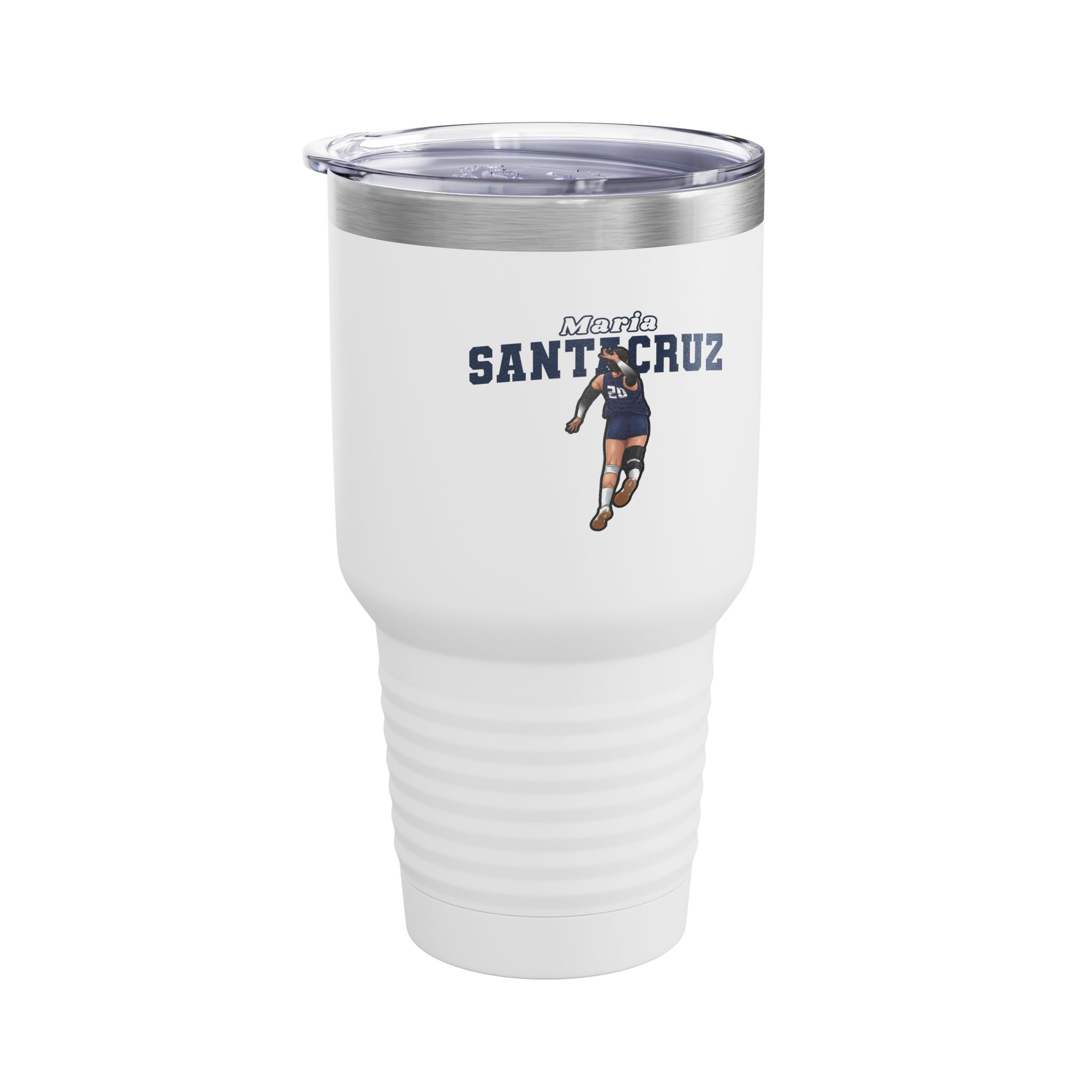 30oz Tumbler — character_name_arch in White
