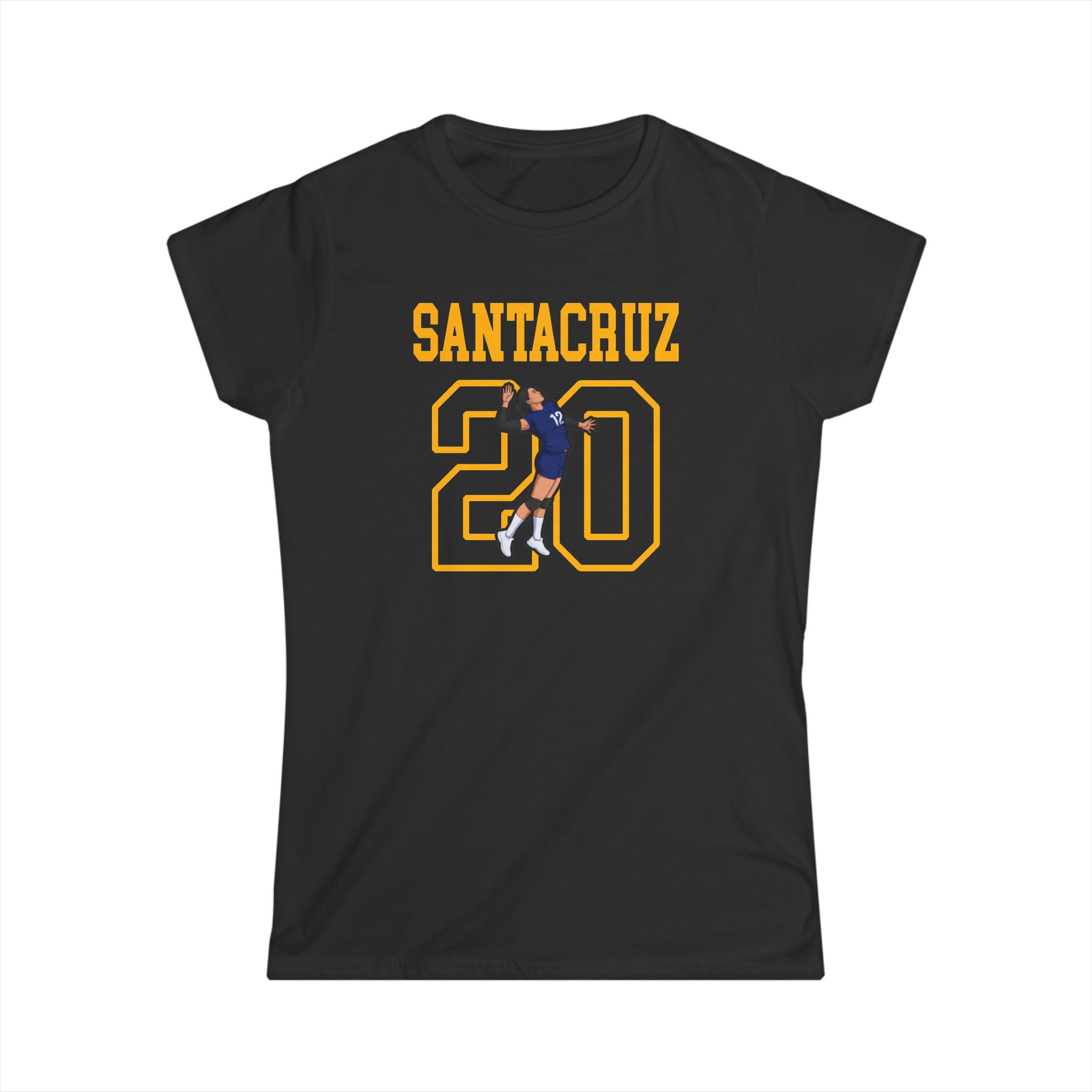 Women's Softstyle Tee — character_shirsey in Black