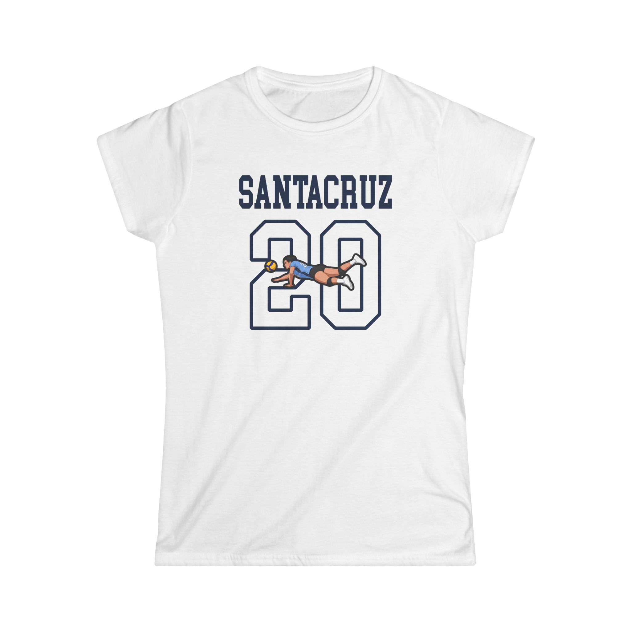 Women's Softstyle Tee — character_shirsey in White