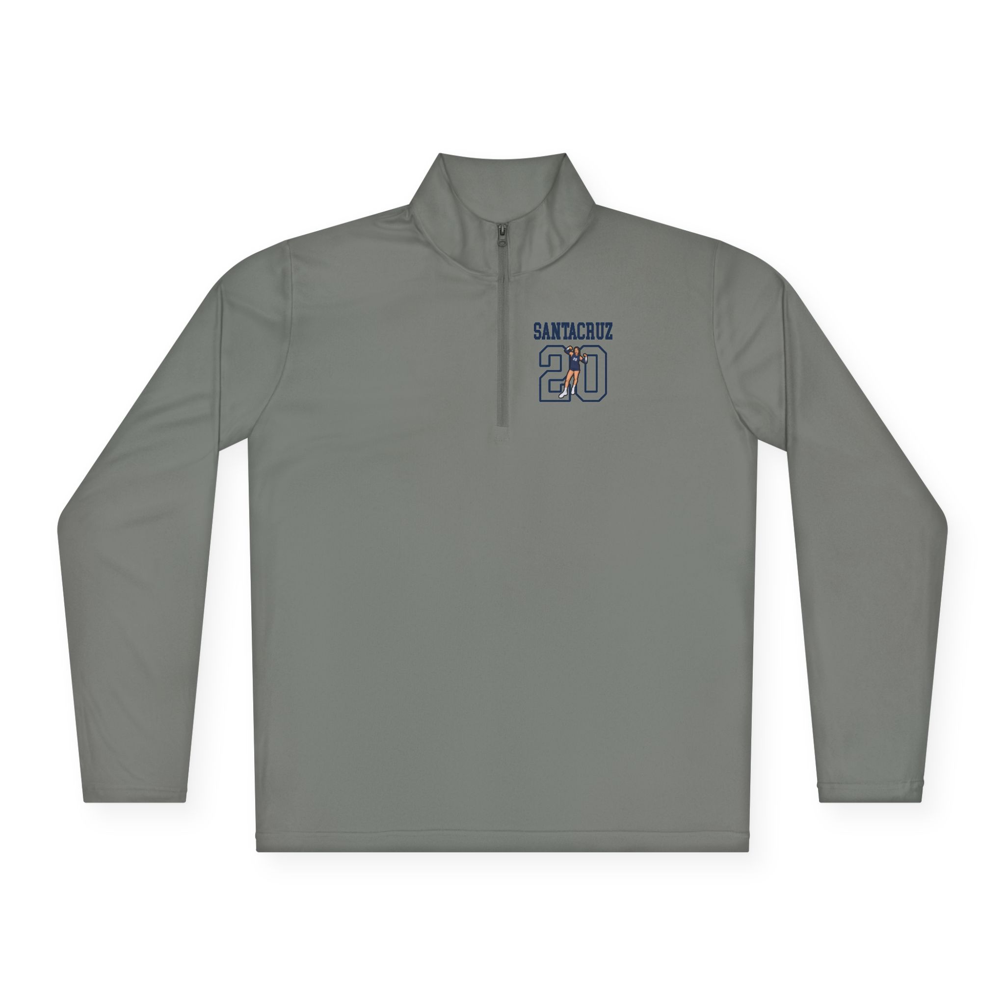 Q-Zip Pullover — character_shirsey in Grey
