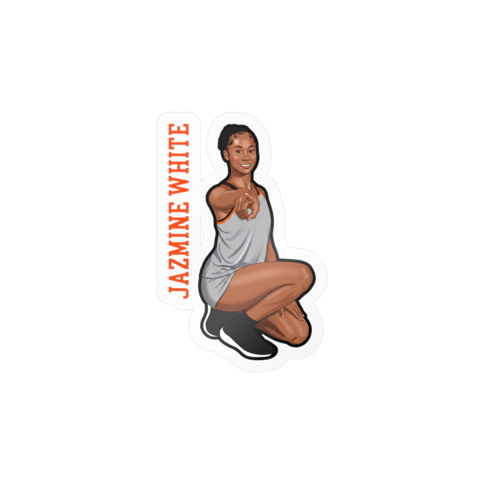 Vinyl Sticker — character_name_vertical in Classic